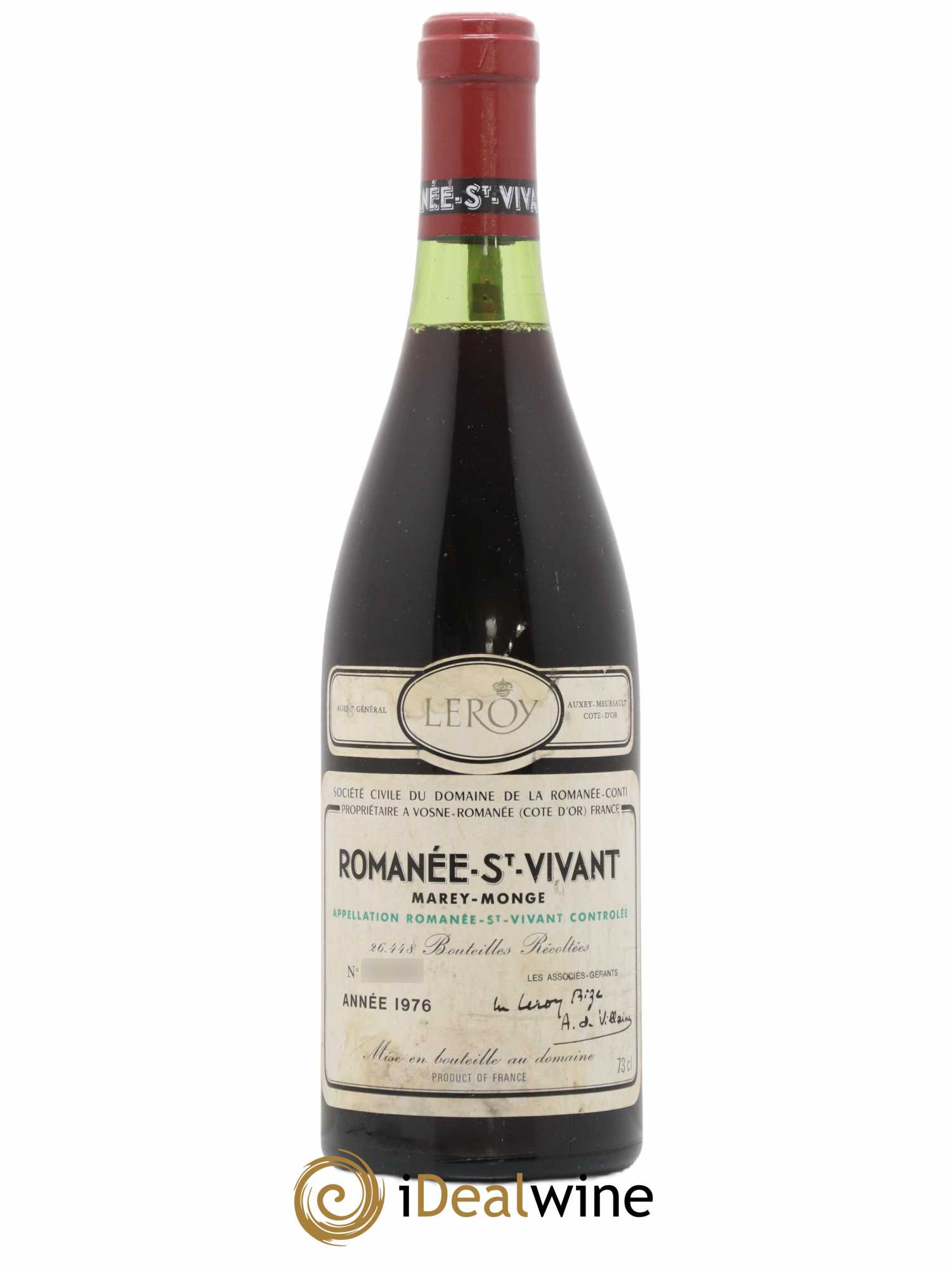 Romanée-Saint-Vivant Grand Cru Domaine de la Romanée-Conti 1976 - Lot of 1 bottle - 0