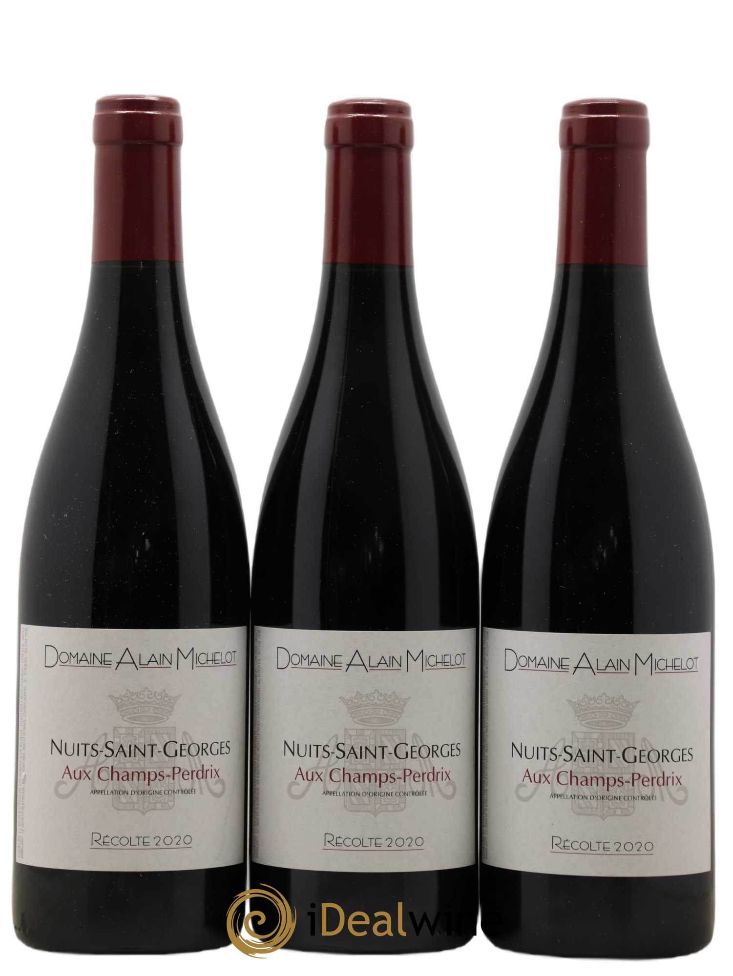 Nuits Saint-Georges Aux Champs Perdrix Domaine Alain Michelot 2020 - Lot de 3 bouteilles - 0