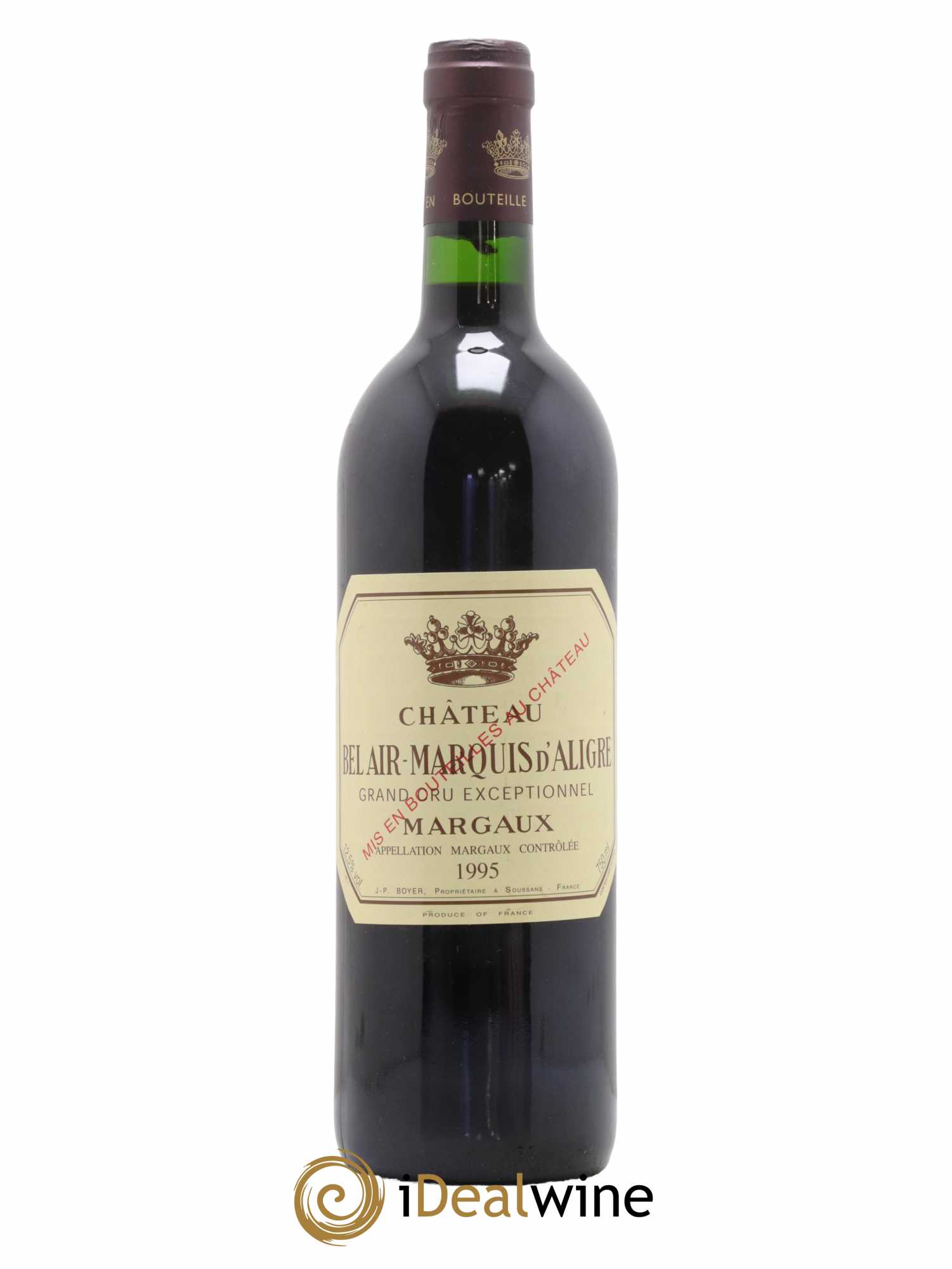 Château Bel Air Marquis d'Aligre 1995 - Lot de 1 bouteille - 0