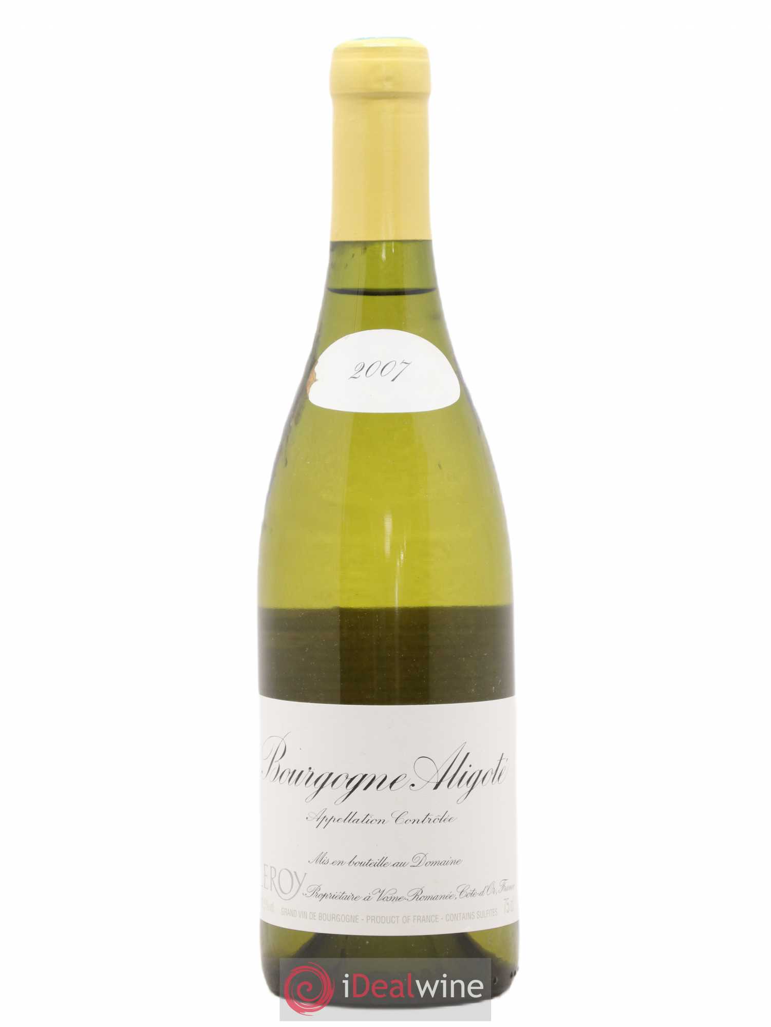 Bourgogne Aligoté Leroy (Domaine) 2007 - Lot de 1 bouteille - 0