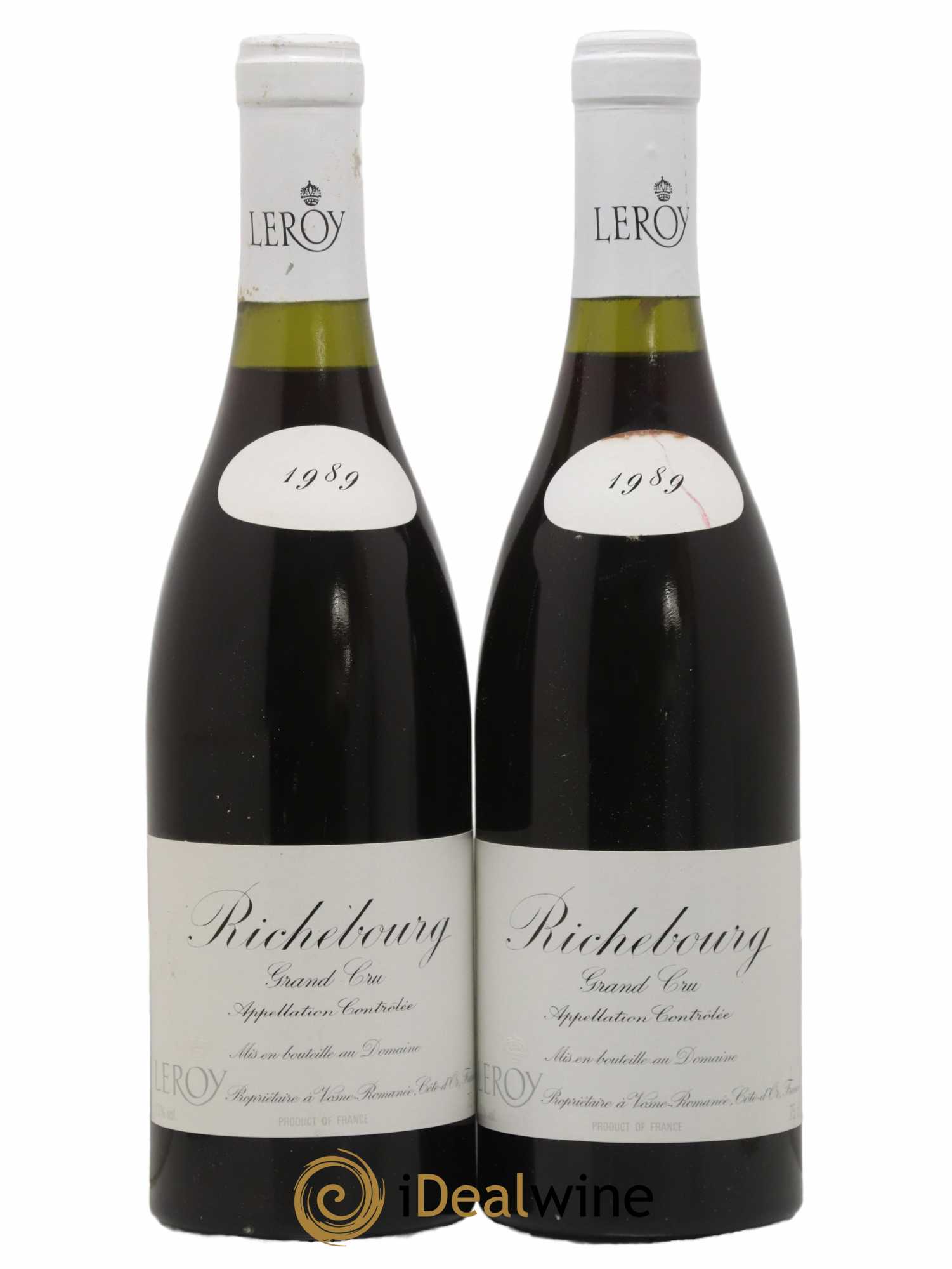 Richebourg Grand Cru Leroy (Domaine) 1989 - Lot de 2 bouteilles - 0