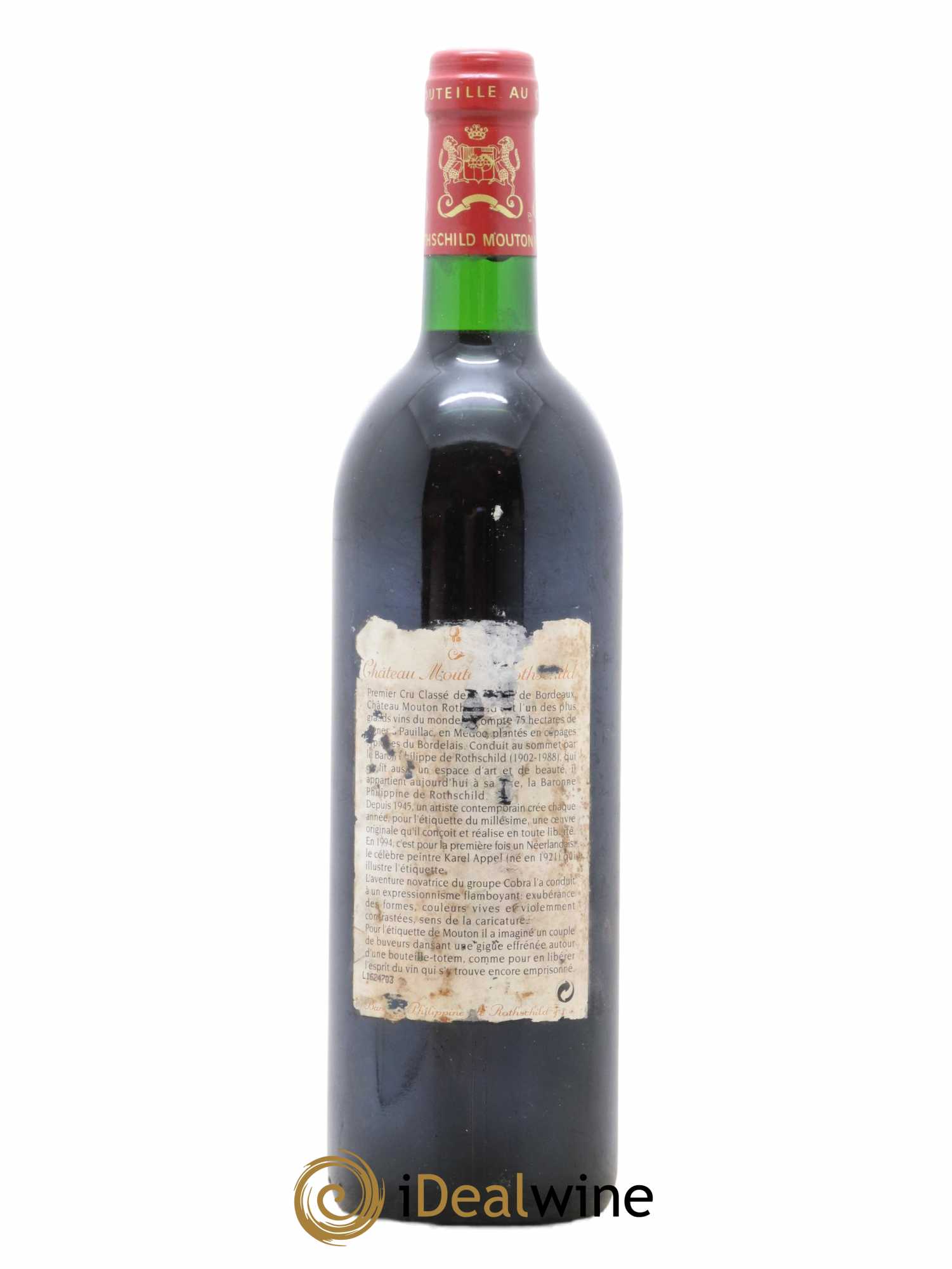 Château Mouton Rothschild 1er Grand Cru Classé 1994 - Lot de 1 bouteille - 1