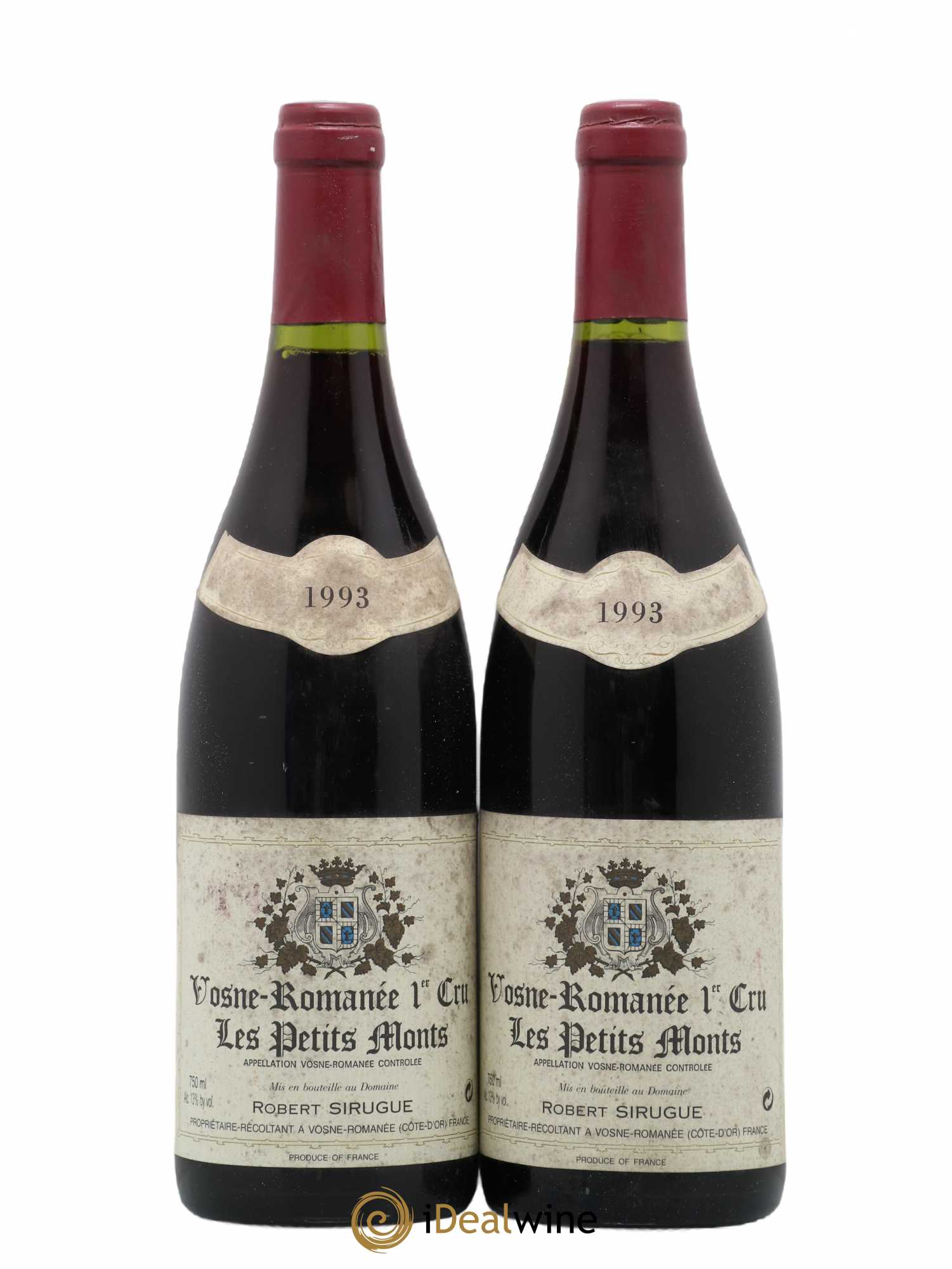 Vosne-Romanée 1er Cru Les Petits Monts Robert Sirugue (Domaine) 1993 - Lot de 2 bouteilles - 0