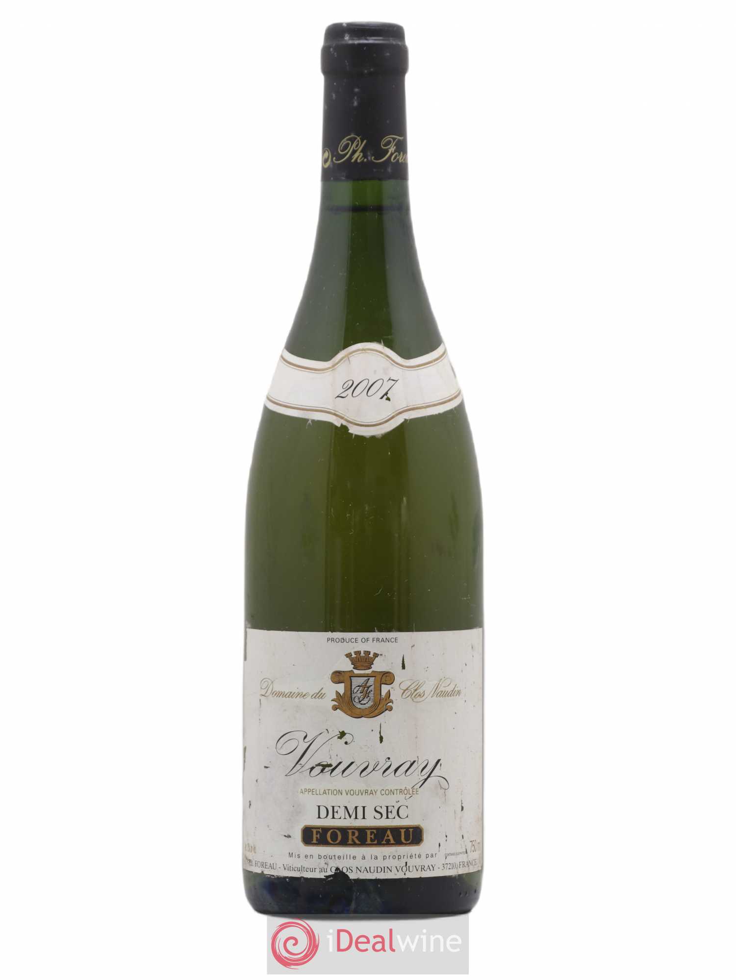 Vouvray Demi-Sec Clos Naudin - Philippe Foreau 2007 - Lot de 1 bouteille - 0