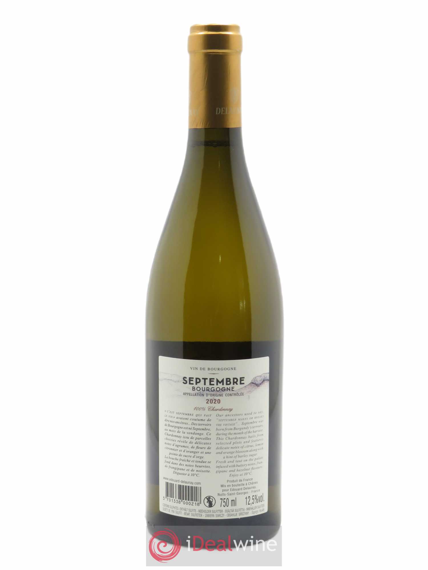 Bourgogne Septembre Edouard Delaunay 2020 - Lot de 1 bouteille - 1