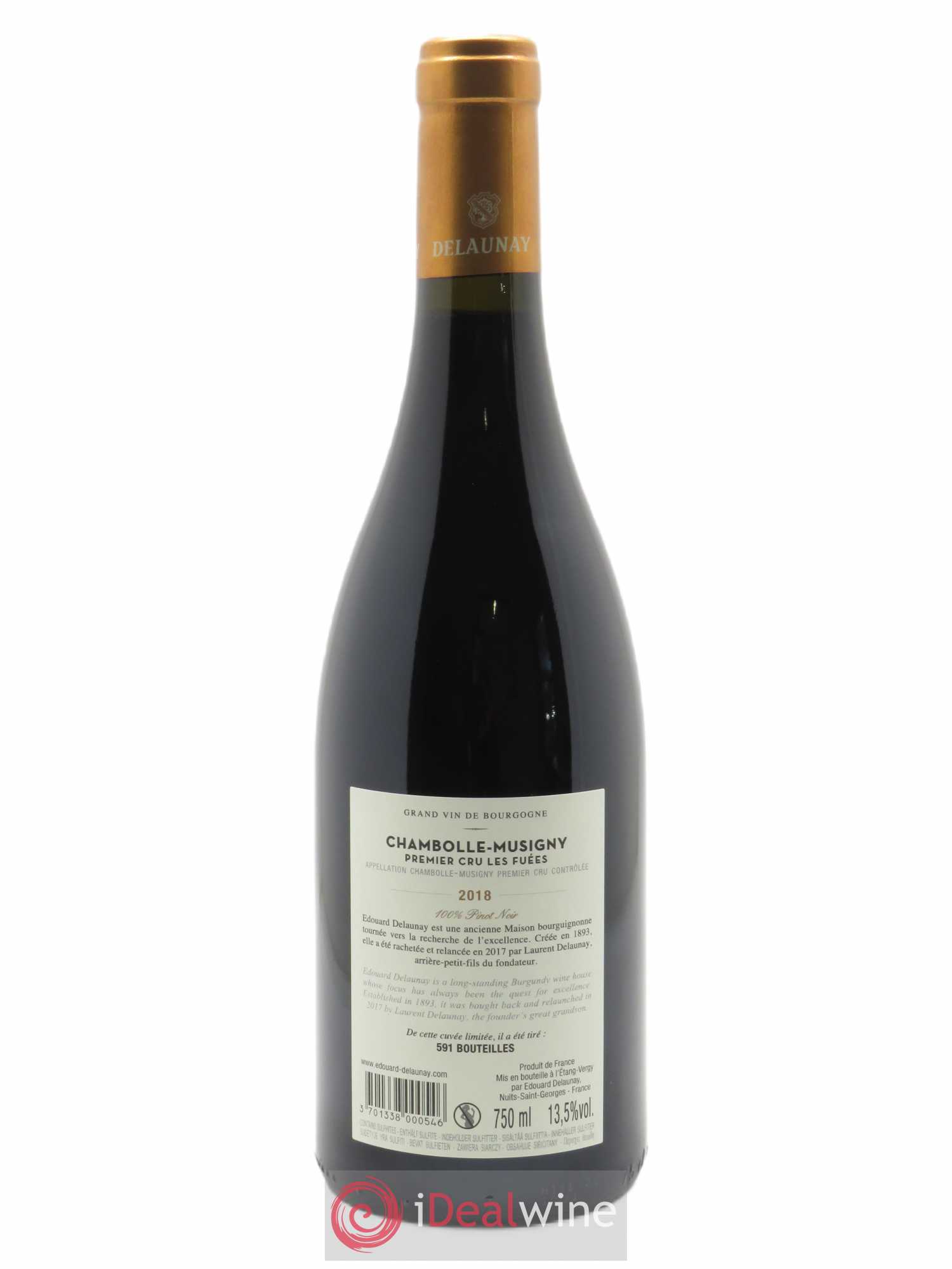 Chambolle-Musigny 1er Cru Les Fuées Edouard Delaunay 2018 - Lot de 1 bouteille - 1