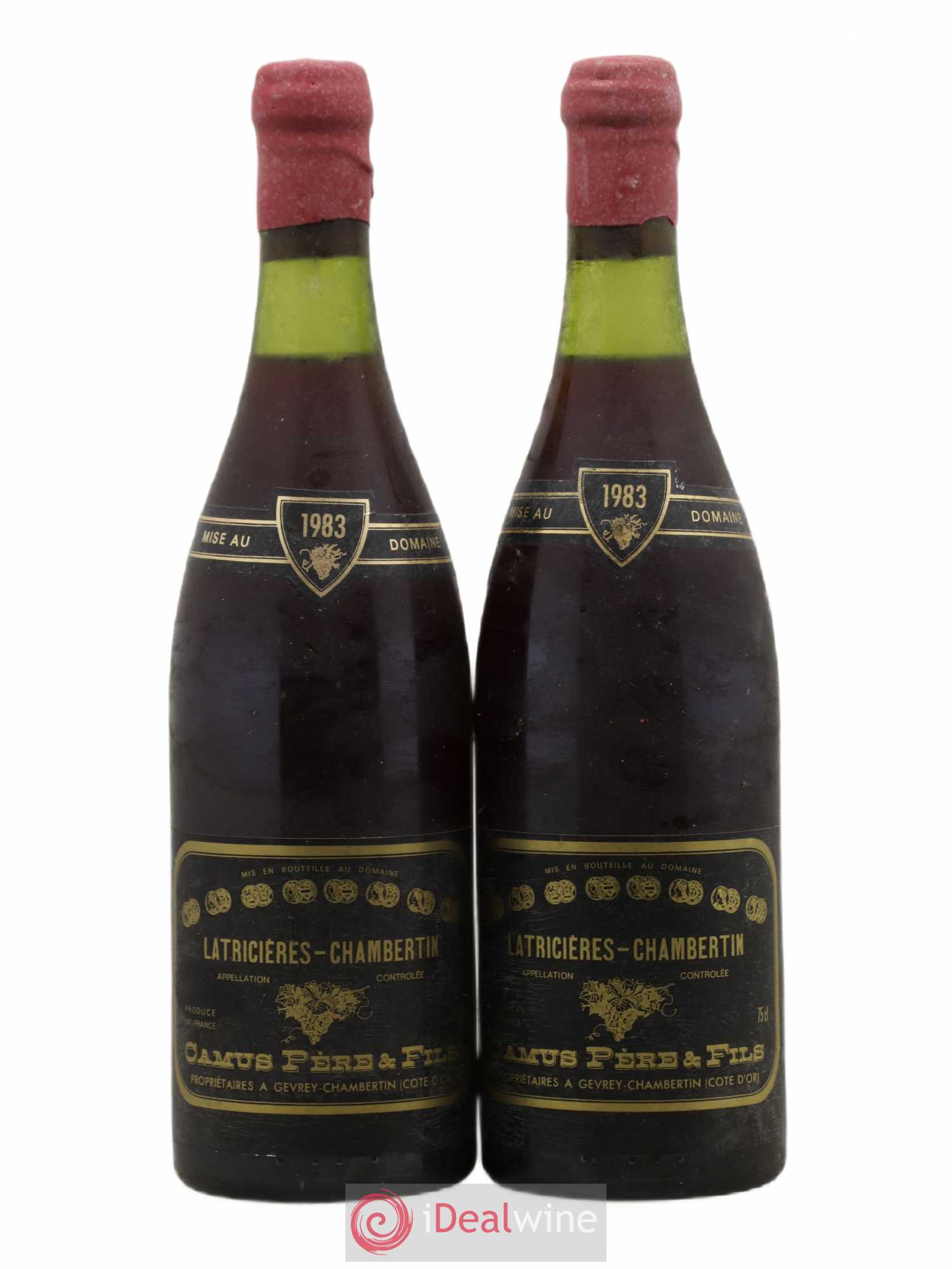 Latricières-Chambertin Grand Cru Camus Père et Fils (Domaine) 1983 - Lot of 2 bottles - 0