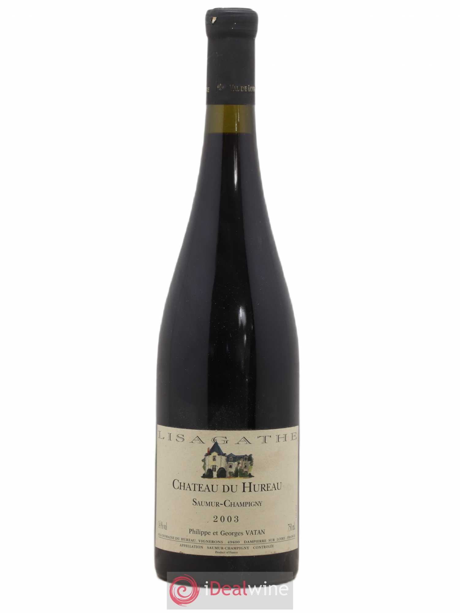 Saumur-Champigny Lisagathe Château du Hureau 2003 - Lot of 1 bottle - 0