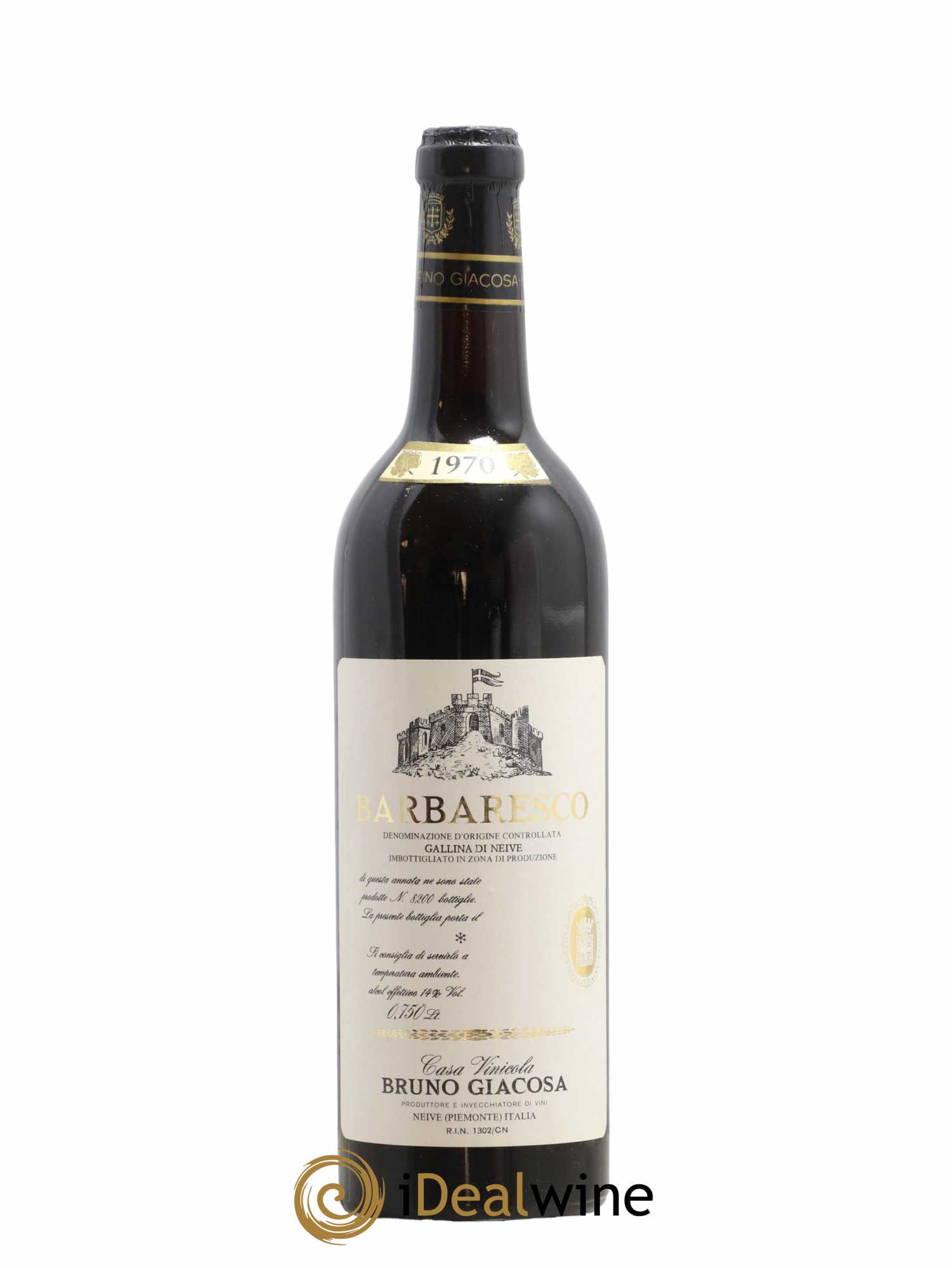 Barbaresco DOCG Gallina di Neive Falletto - Bruno Giacosa  1970 - Lotto di 1 bottiglia - 0