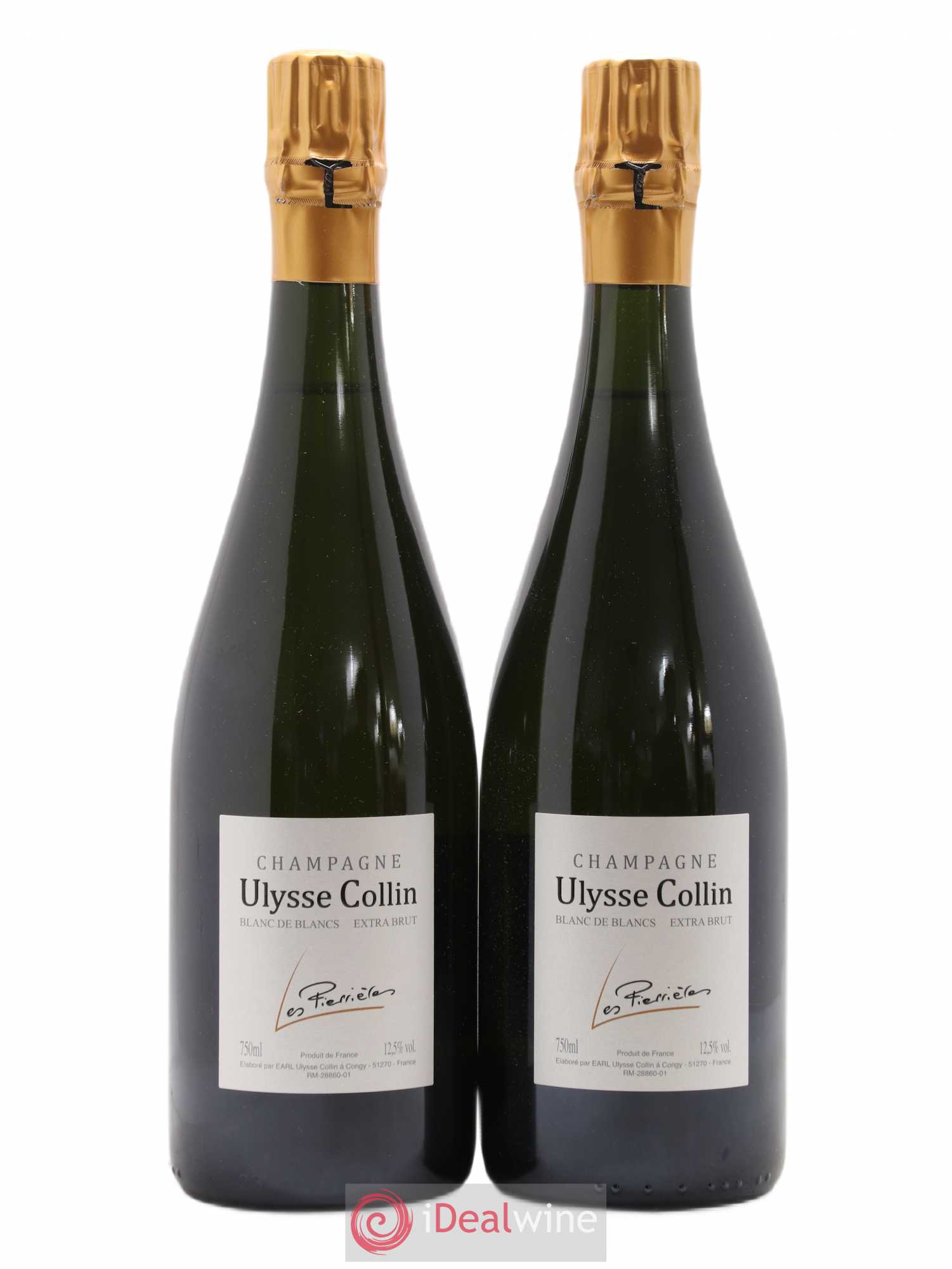 Blancs de Blancs Extra Brut Les Pierrières Ulysse Collin - Lot de 2 bouteilles - 0