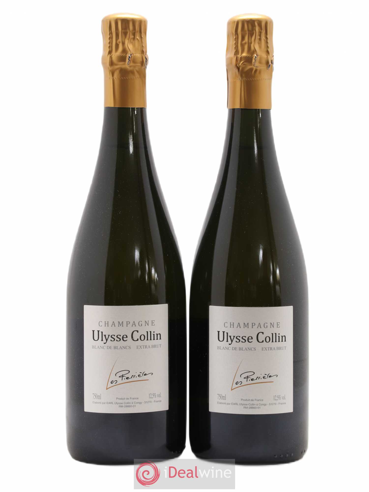 Blancs de Blancs Extra Brut Les Pierrières Ulysse Collin - Lot de 2 bouteilles - 0