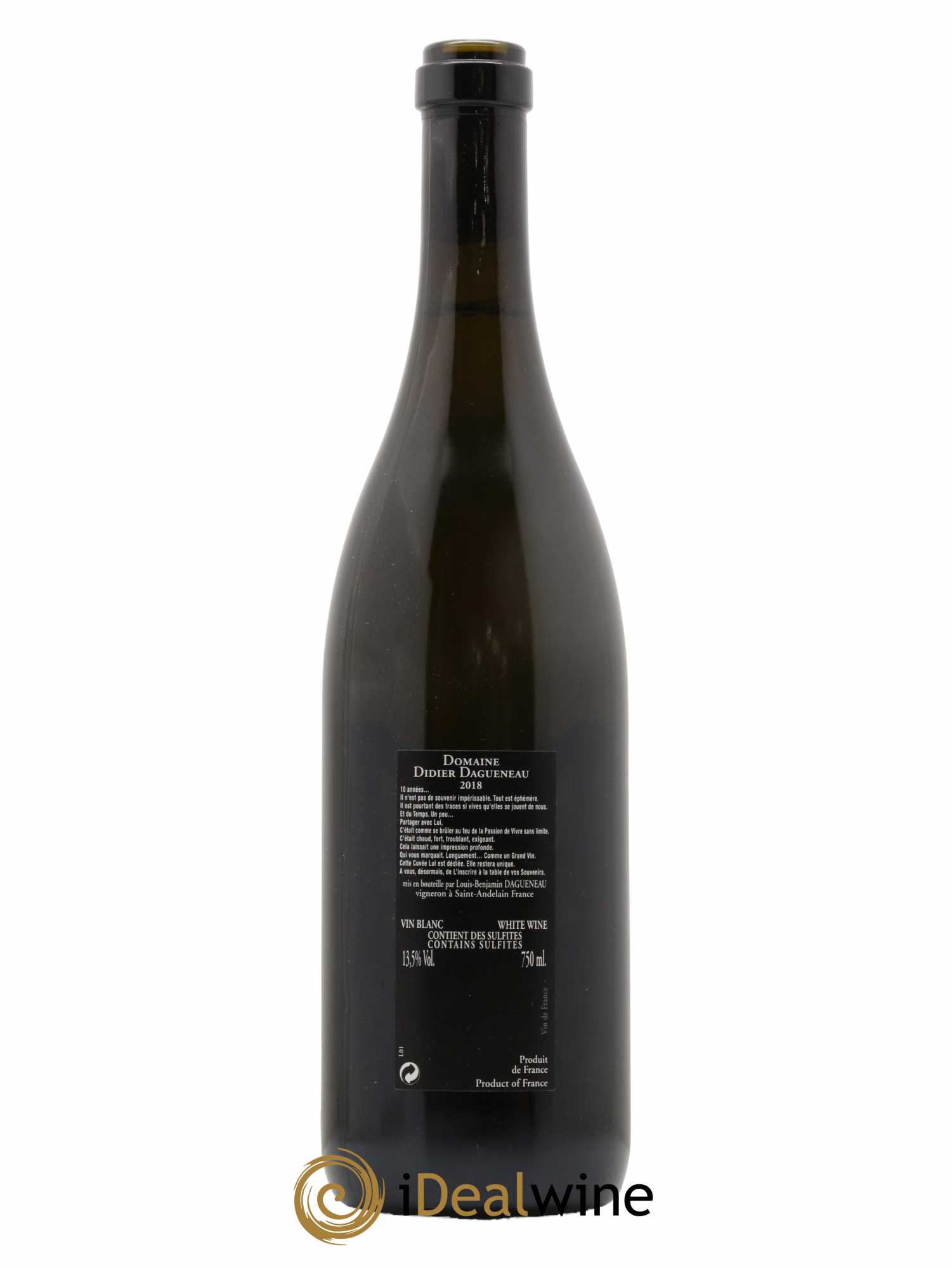 Vin de France Memento Mori Dagueneau 2018 - Lot de 1 bouteille - 1