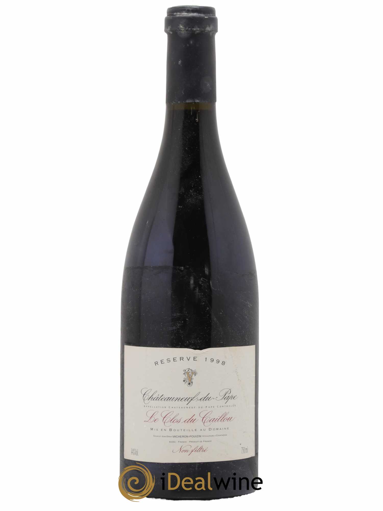 Châteauneuf-du-Pape Domaine Le Clos du Caillou Réserve Sylvie Vacheron 1998 - Lot de 1 bouteille - 0