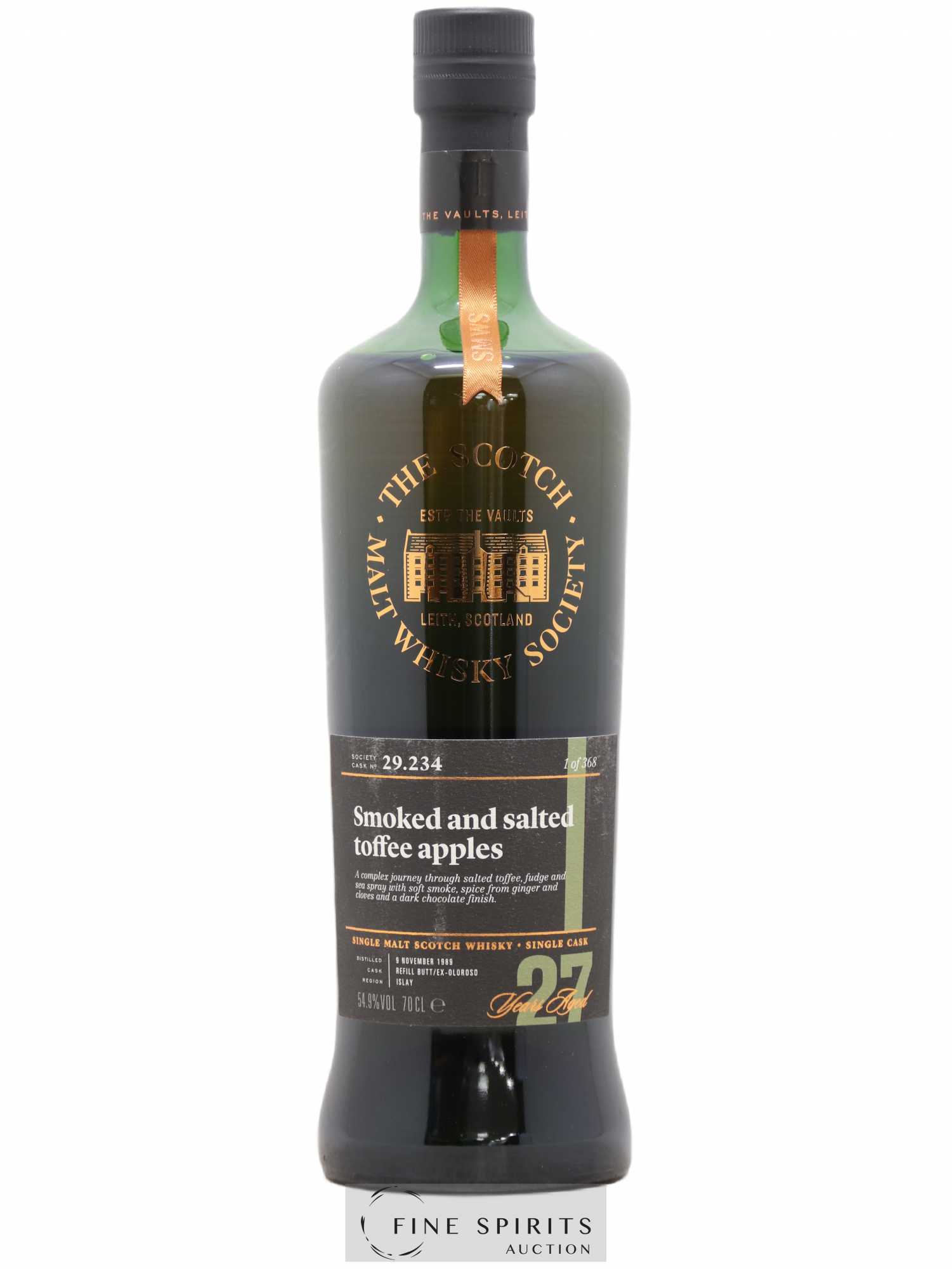 Smoked and Salted Toffee Apples 27 years 1989 The Scotch Malt Whisky Society Cask n°29.234 - One of 368 - Lot of 1 bottle - 0