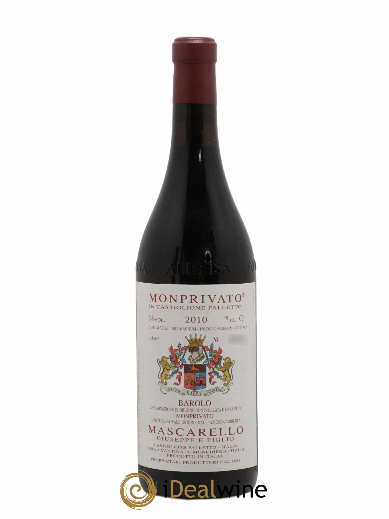 Barolo DOCG Monprivato Giuseppe Mascarello 2010 - Lot de 1 bouteille - 0