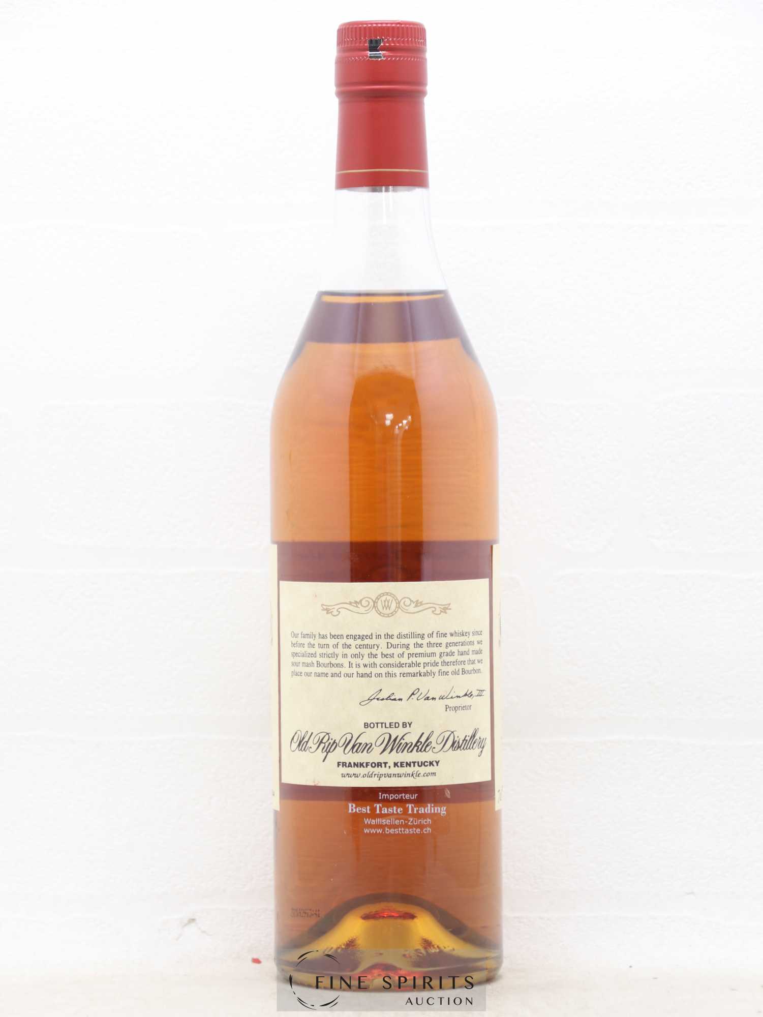 Old Rip Van Winkle 10 years Of. Handmade Bourbon 90 Proof Best Taste Import - Lot de 1 bouteille - 1