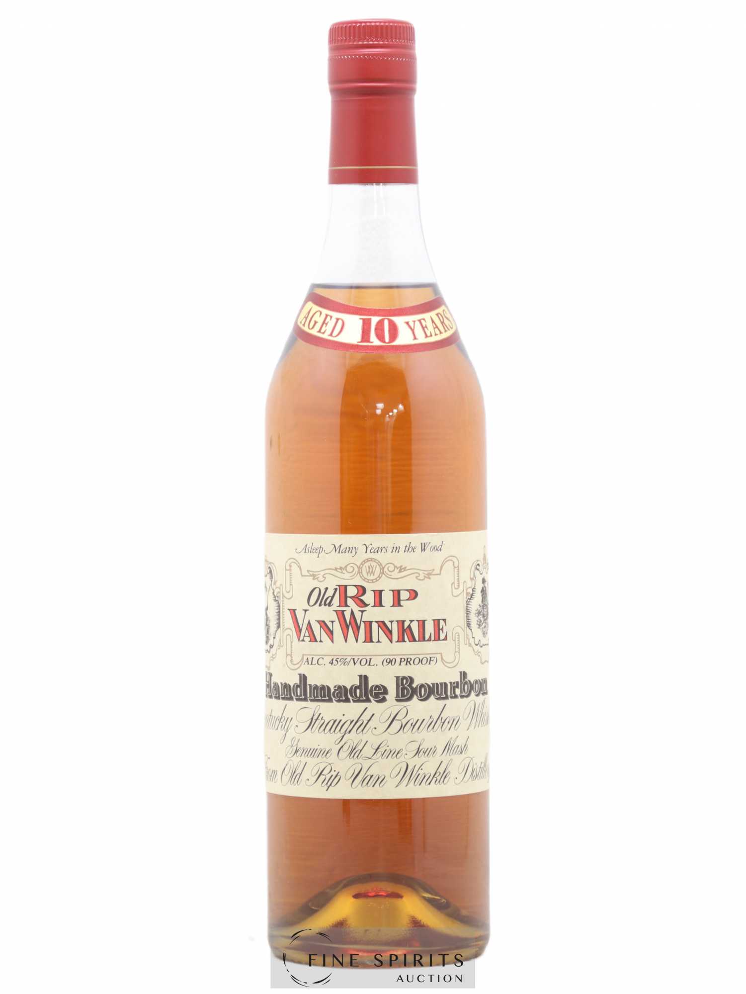 Old Rip Van Winkle 10 years Of. Handmade Bourbon 90 Proof Best Taste Import - Lot de 1 bouteille - 0