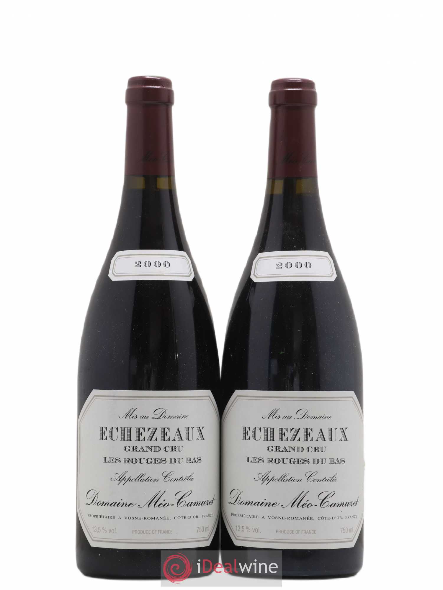 Echezeaux Grand Cru Les Rouges du Bas Méo-Camuzet (Domaine) 2000 - Lot of 2 bottles - 0