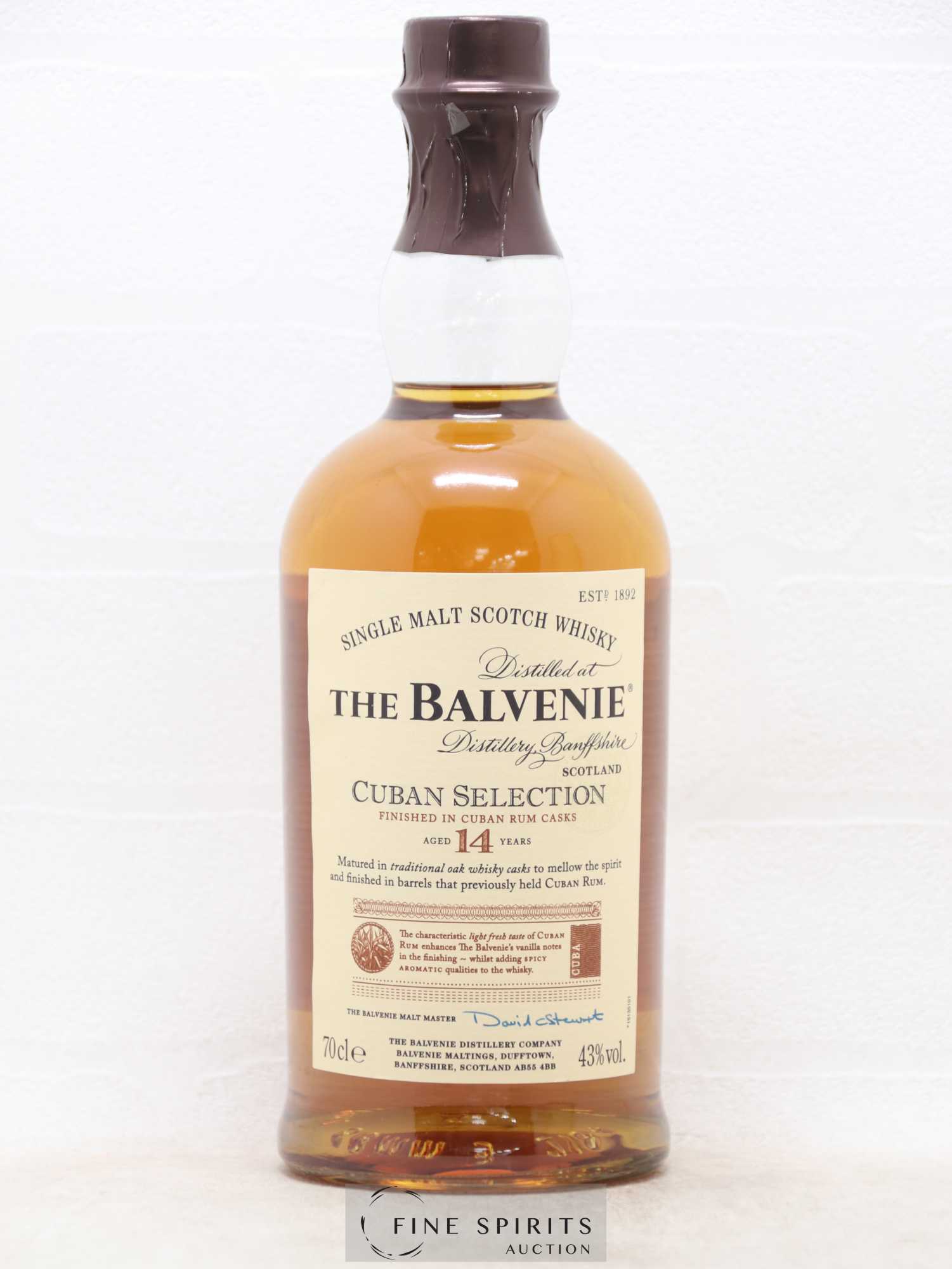 Balvenie (The) 14 years Of. Cuban Selection Cuban Rum Casks Finish - Lot de 1 bouteille - 1