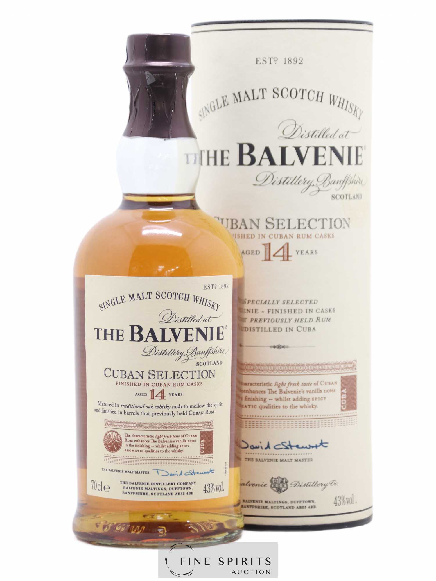 Balvenie (The) 14 years Of. Cuban Selection Cuban Rum Casks Finish - Lot de 1 bouteille - 0