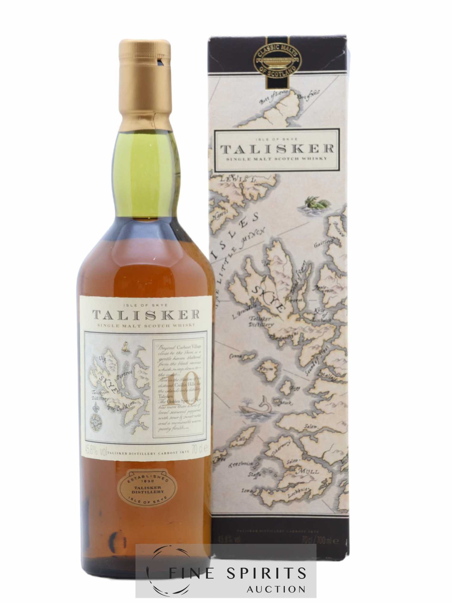 Talisker 10 years Of. The Golden Spirit Of Skye Classic Malts - Lot de 1 bouteille - 0