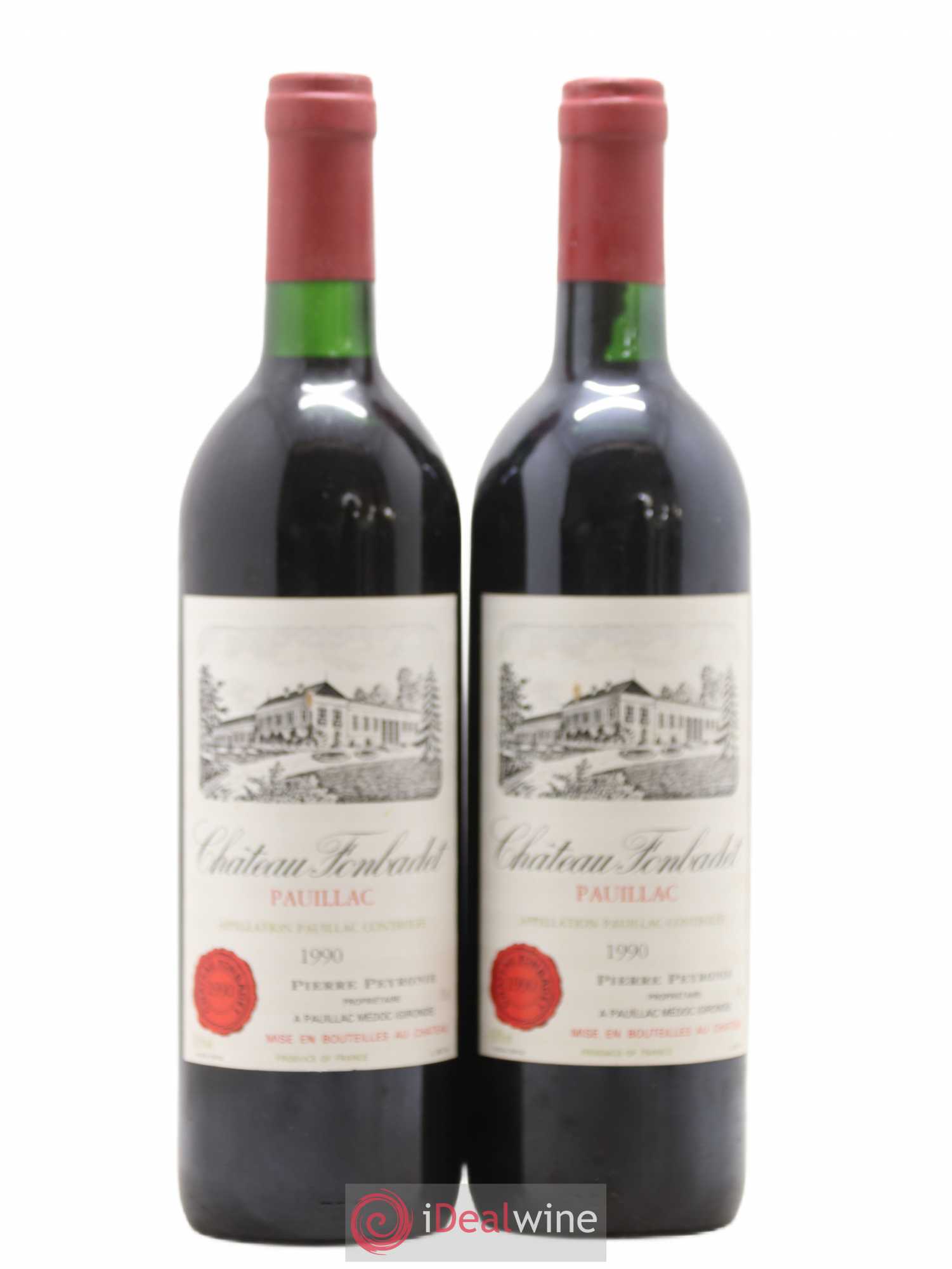 Château Fonbadet 1990 - Lot de 2 bouteilles - 0