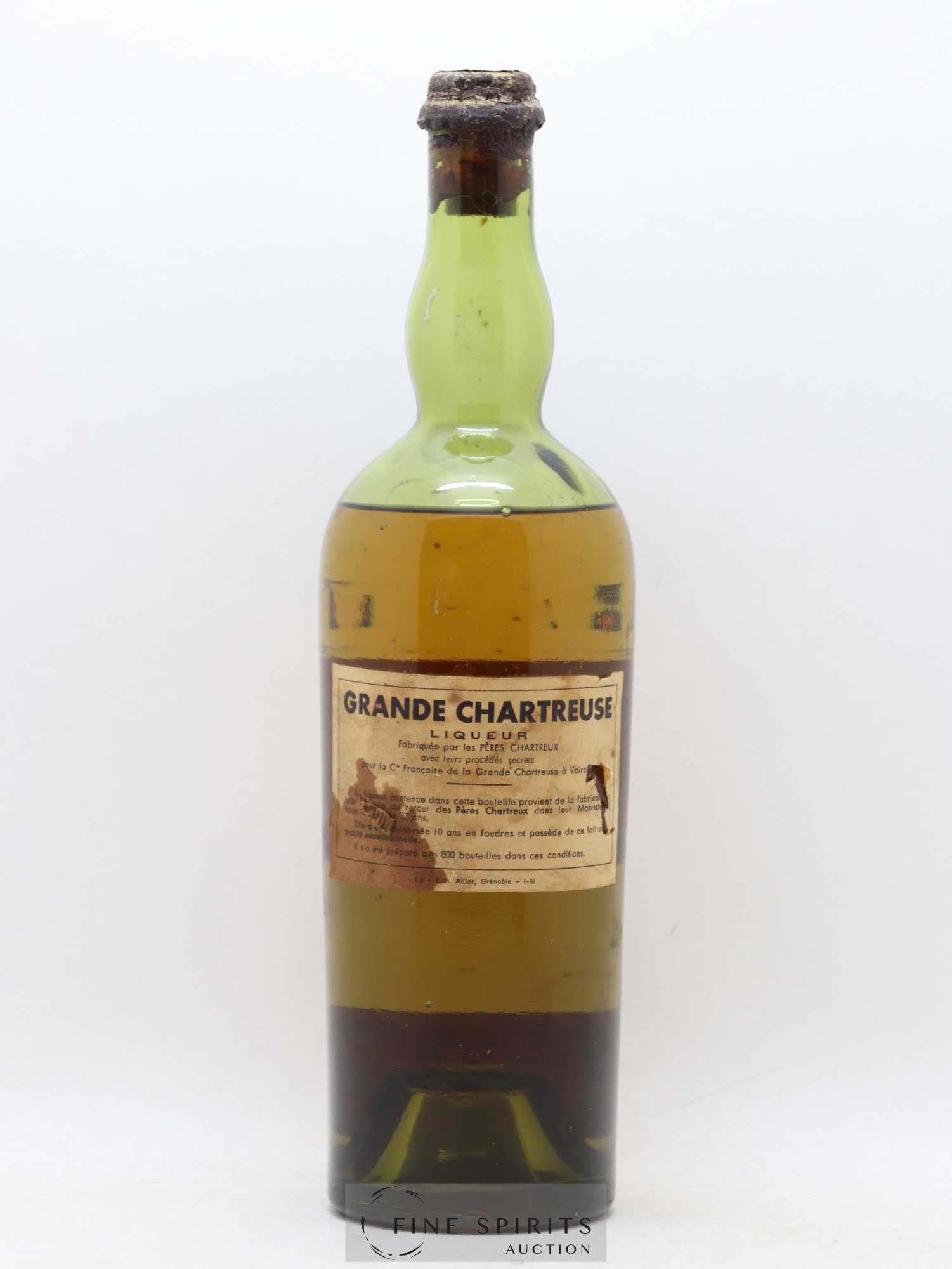 Chartreuse 10 years 1940 Of. Vieillissement Exceptionnel One of 800 - Lot of 1 bottle - 1