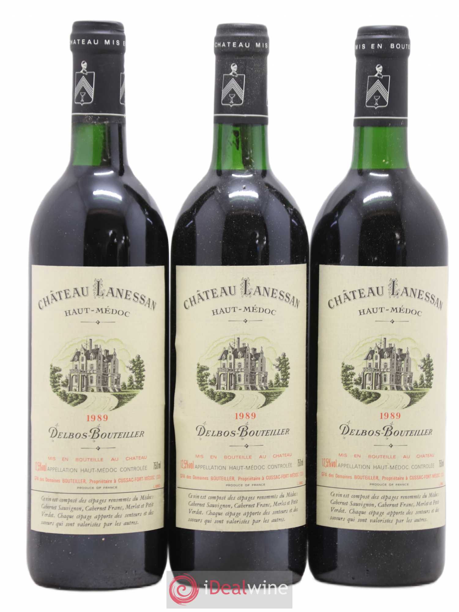 Château Lanessan Cru Bourgeois 1989 - Lot de 12 bouteilles - 2