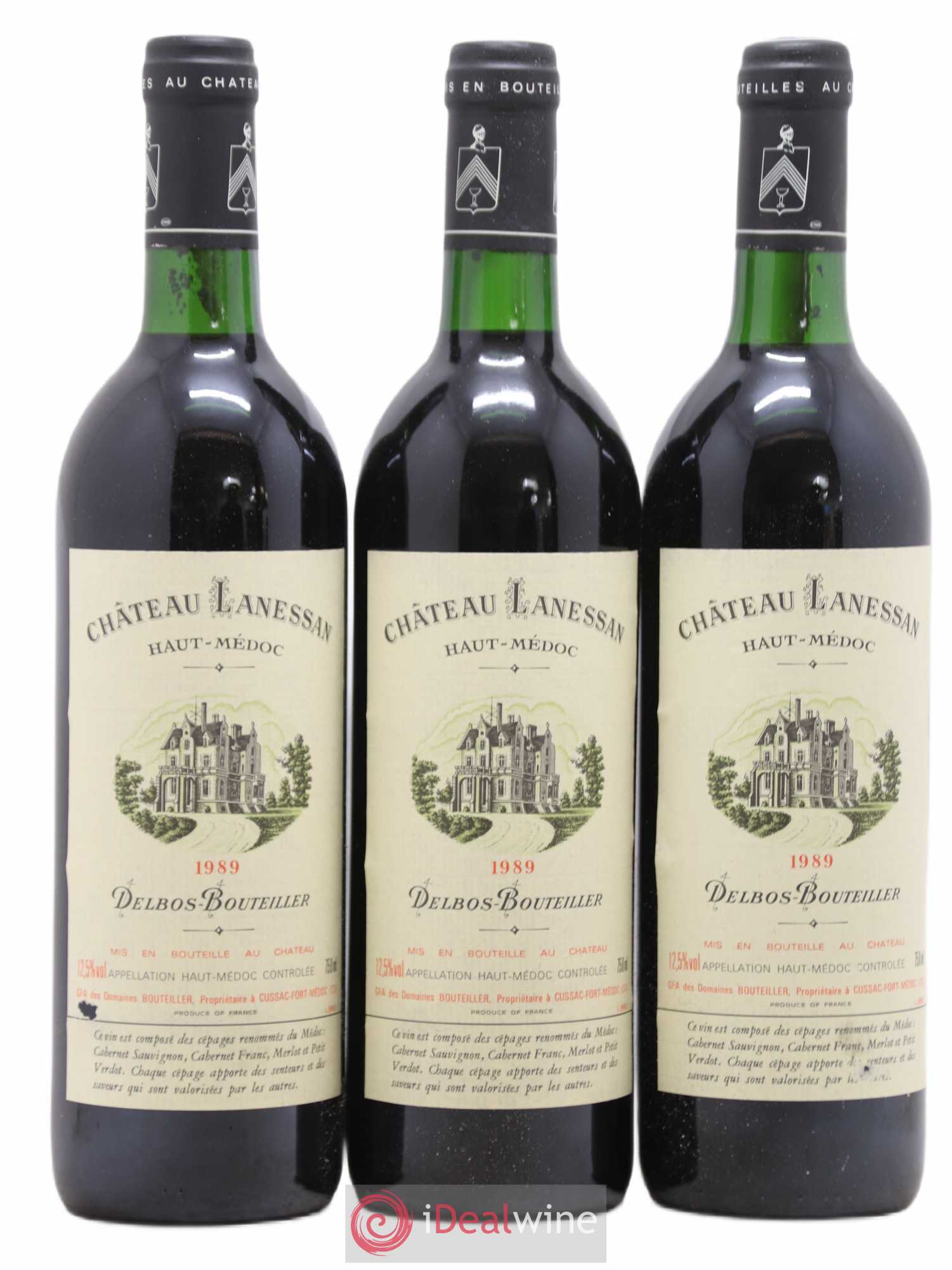 Château Lanessan Cru Bourgeois 1989 - Lot de 12 bouteilles - 3