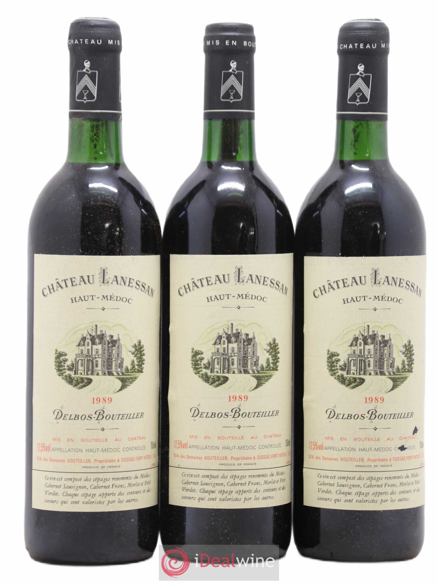 Château Lanessan Cru Bourgeois 1989 - Lot de 12 bouteilles - 4