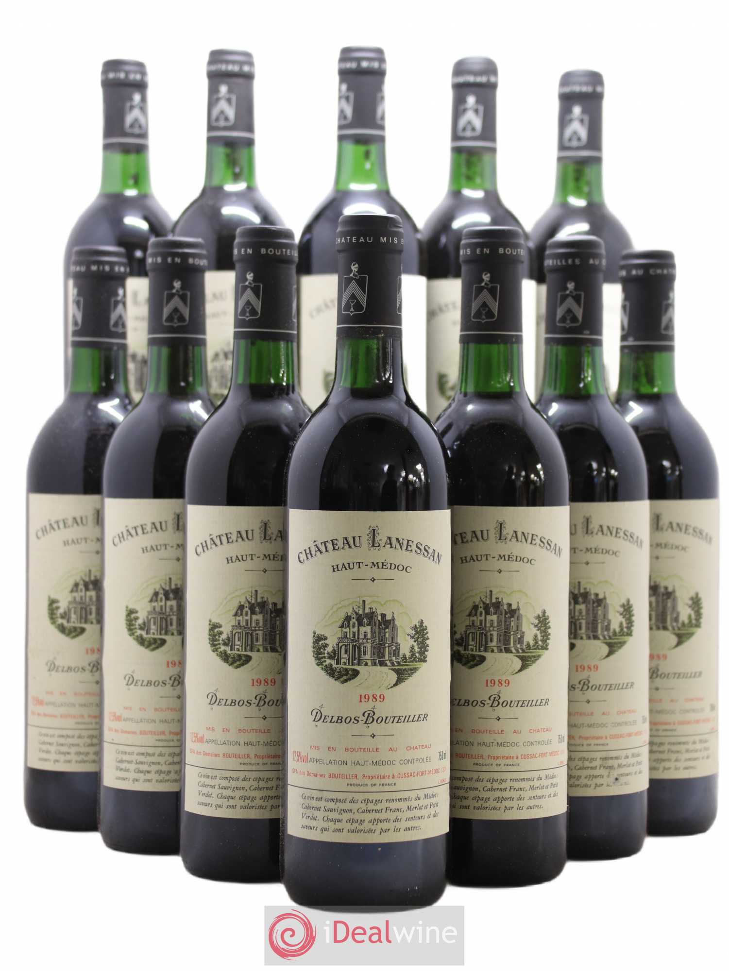 Château Lanessan Cru Bourgeois 1989 - Lot de 12 bouteilles - 0