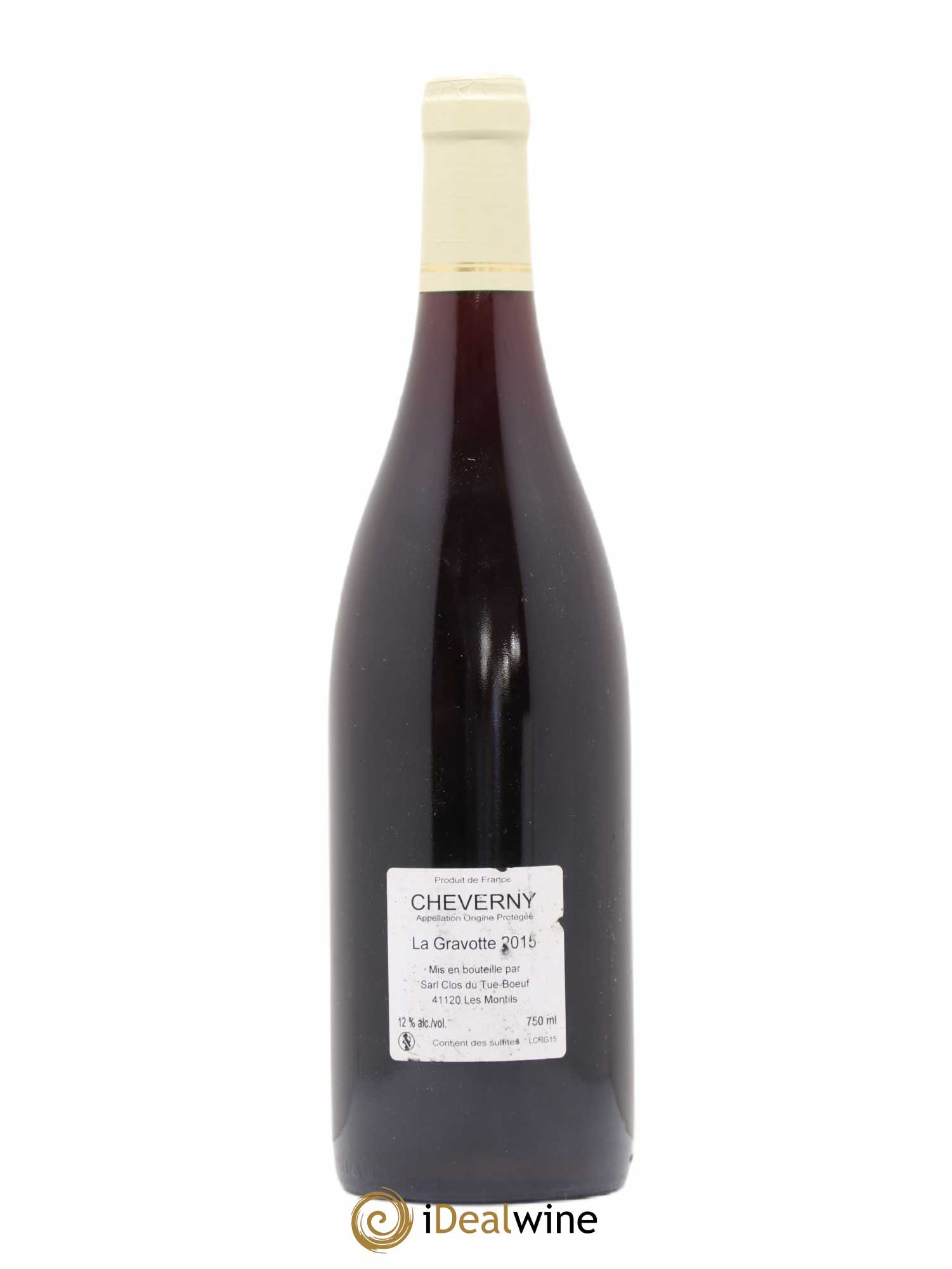 Cheverny La Gravotte Clos du Tue-Boeuf  (sans prix de réserve) 2015 - Lot de 1 bouteille - 1