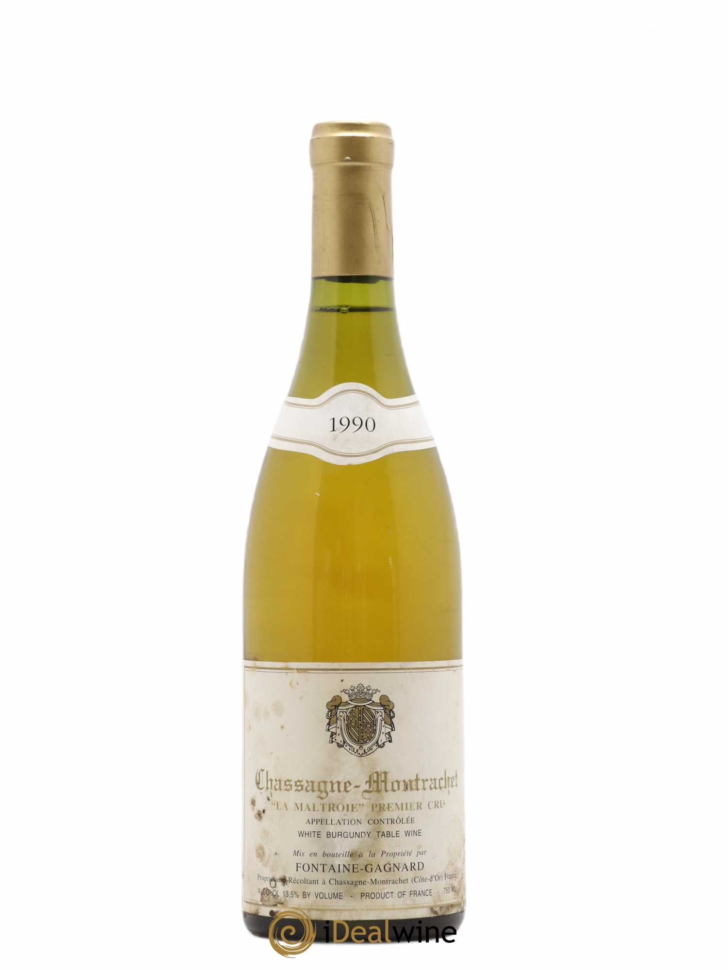 Chassagne-Montrachet 1er Cru La Maltroie Domaine Fontaine Gagnard 1990 - Lot de 1 bouteille - 0