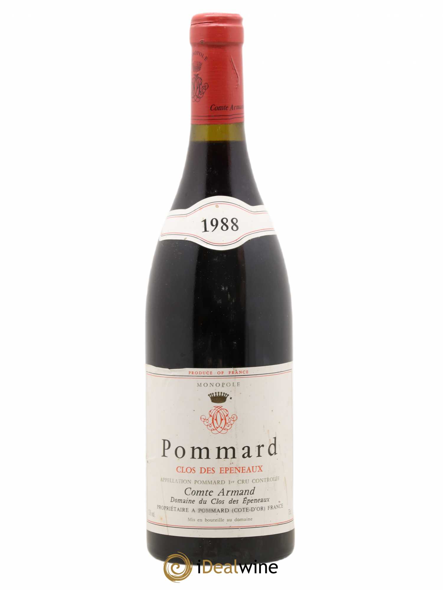 Pommard 1er Cru Clos des Epeneaux Comte Armand  (no reserve) 1988 - Lot of 1 bottle - 0