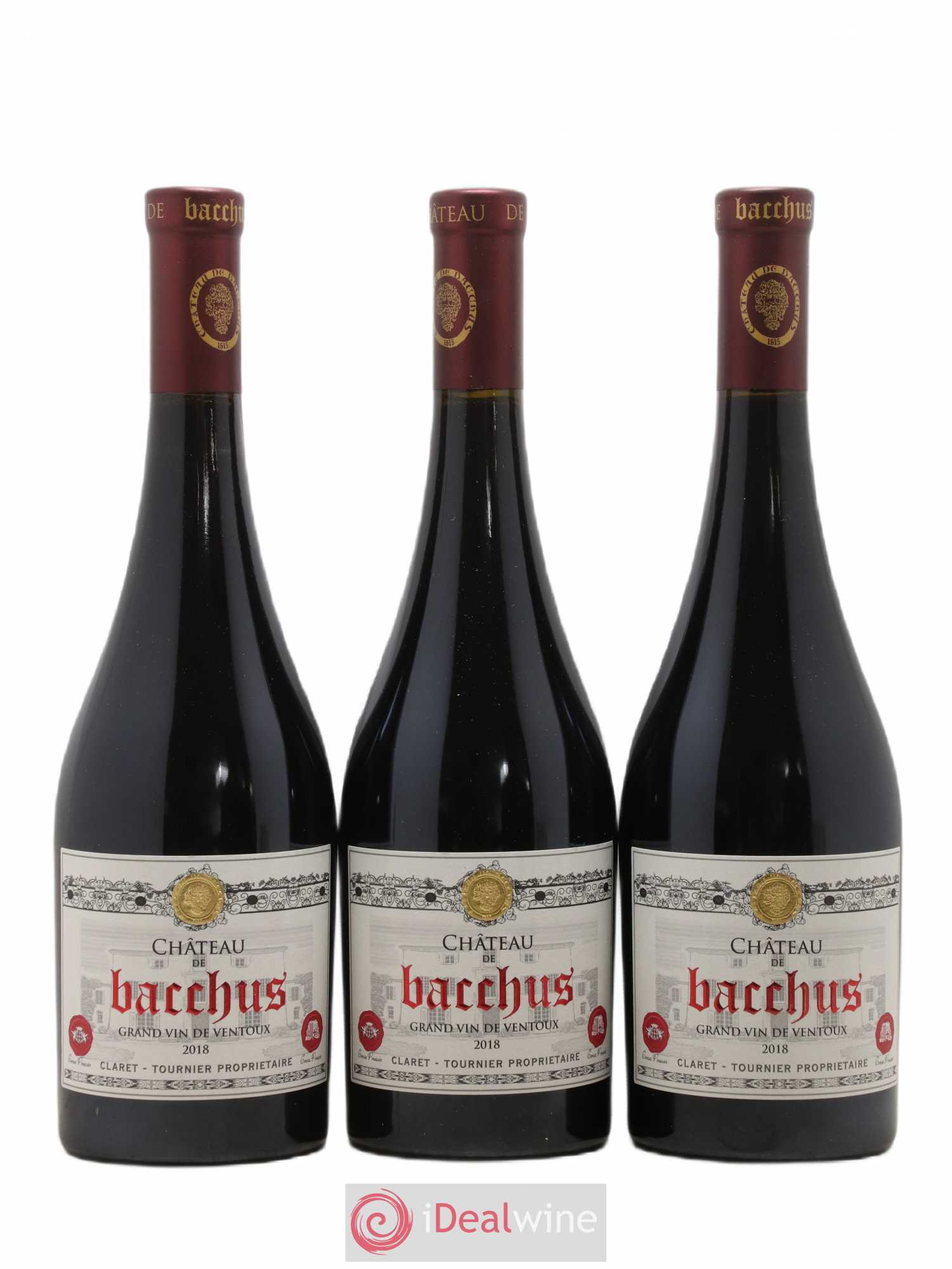 Ventoux (Côtes du Ventoux) Château de Bacchus 2018 - Lot of 6 bottles - 1