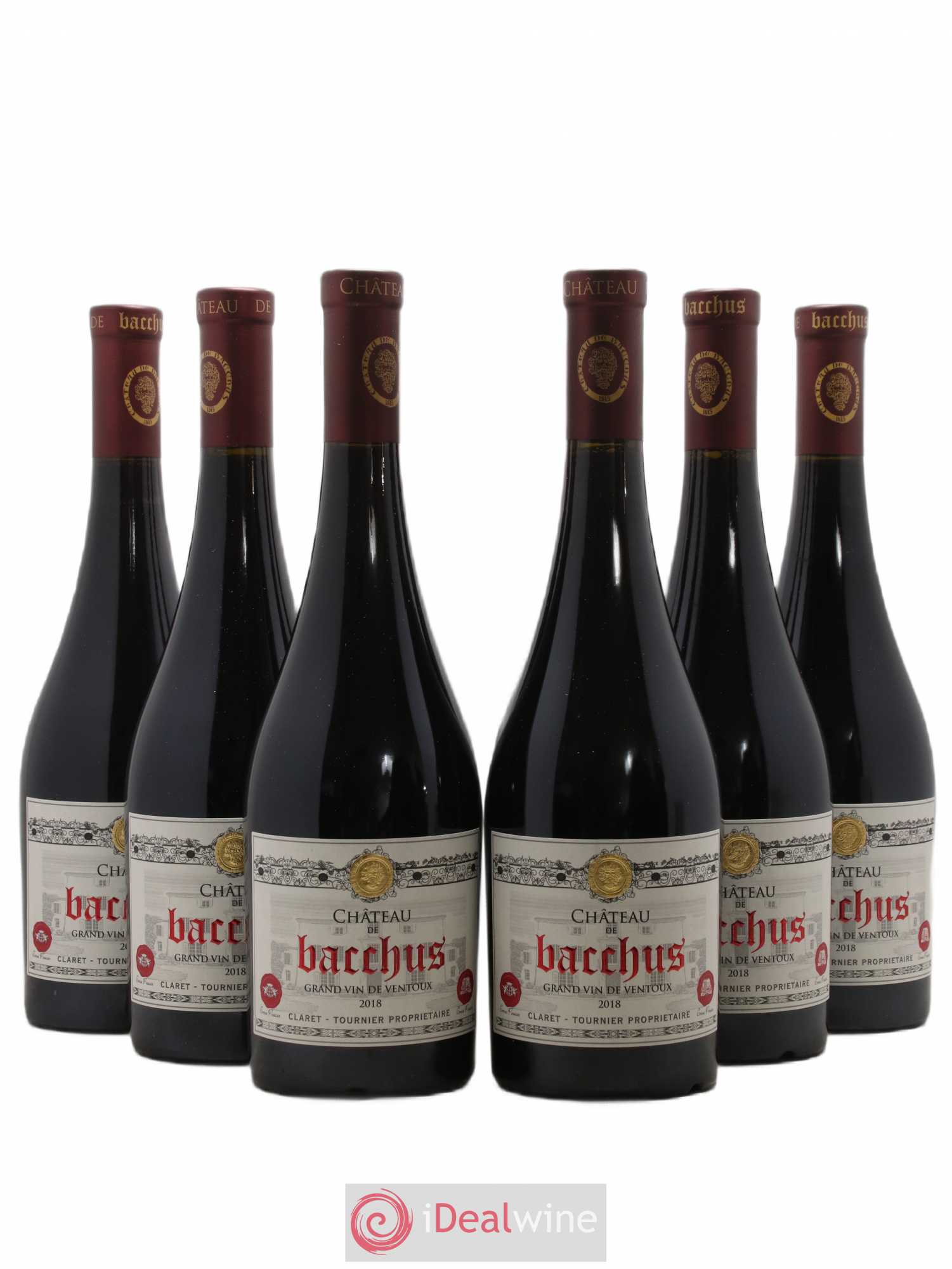 Ventoux (Côtes du Ventoux) Château de Bacchus 2018 - Lot de 6 bouteilles - 0