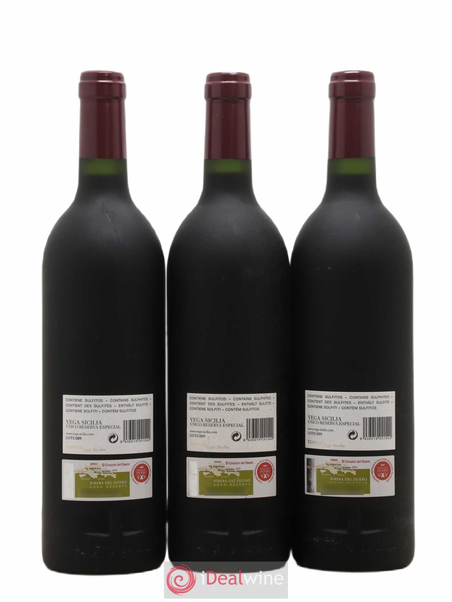 Ribera Del Duero Vega Sicilia Unico Reserva Especial Famille Alvarez - Posten von 3 Flaschen - 1