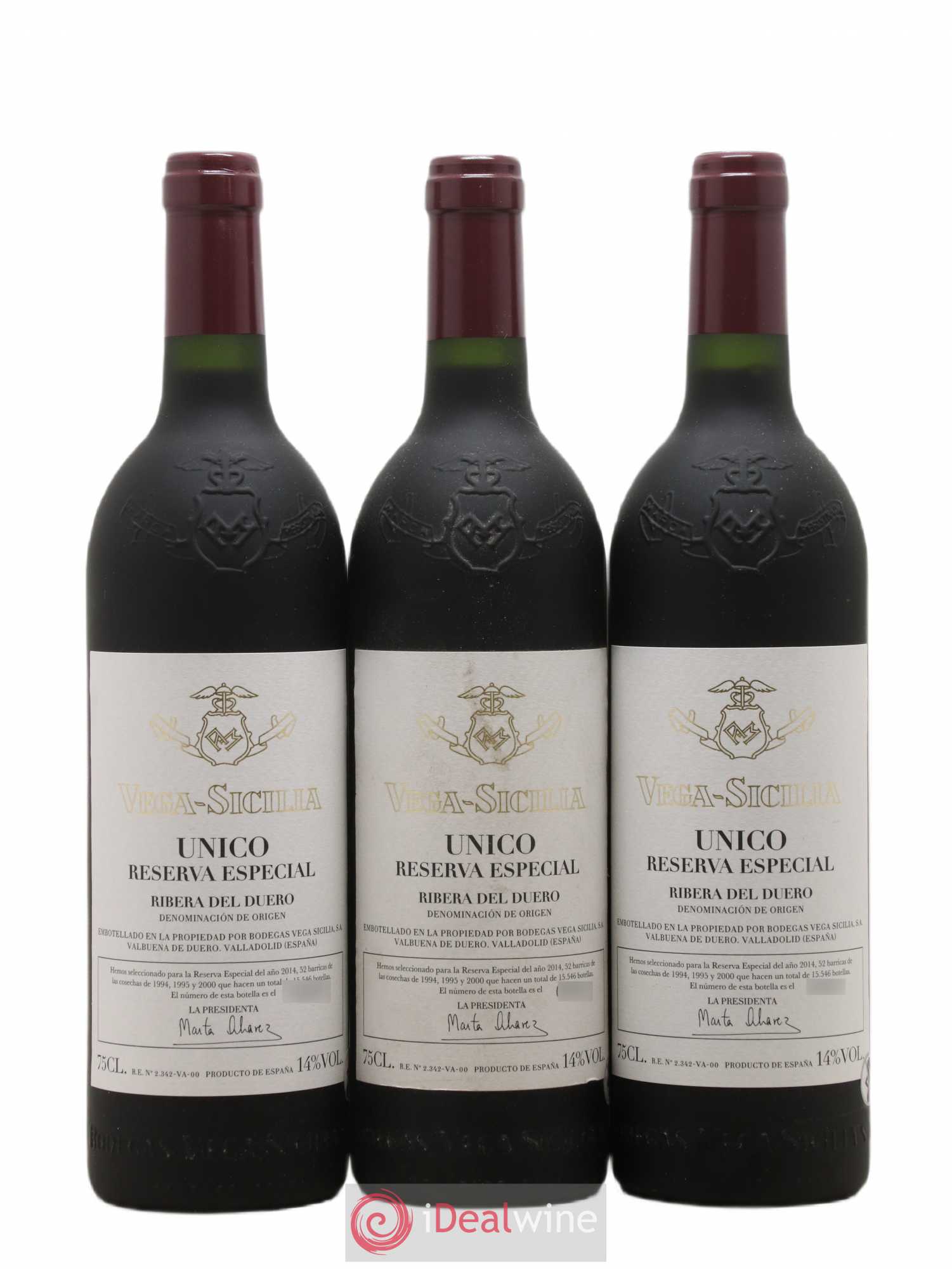 Ribera Del Duero Vega Sicilia Unico Reserva Especial Famille Alvarez - Posten von 3 Flaschen - 0