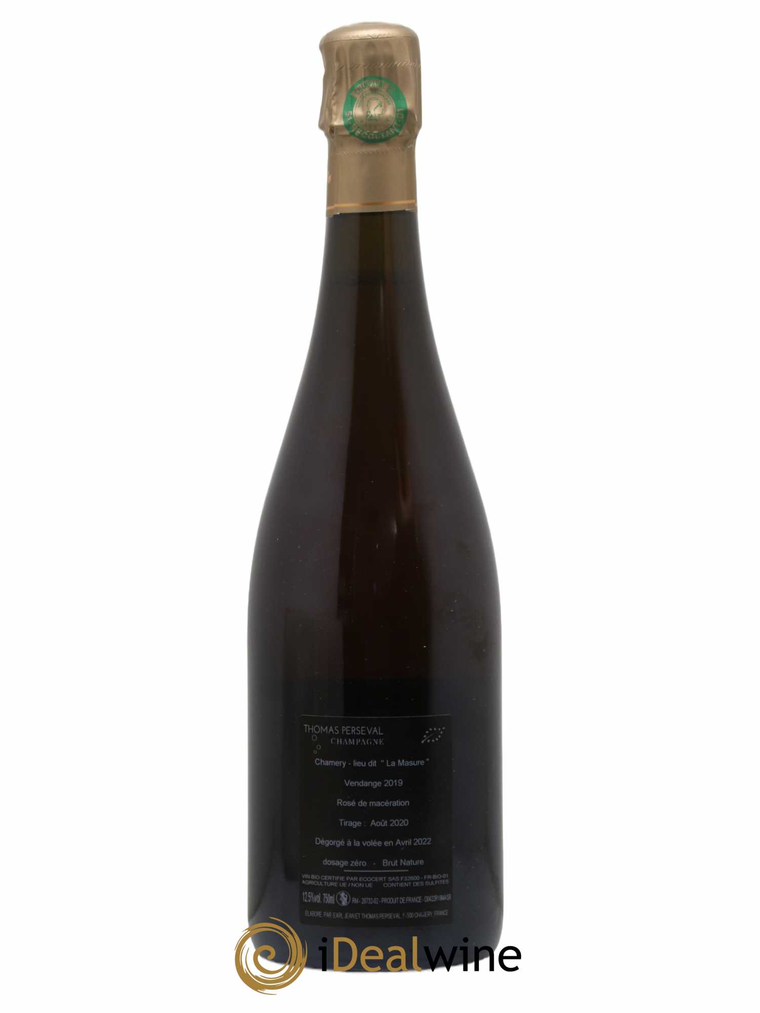 Champagne La Masure Thomas Perseval 2019 - Lot de 1 bouteille - 1