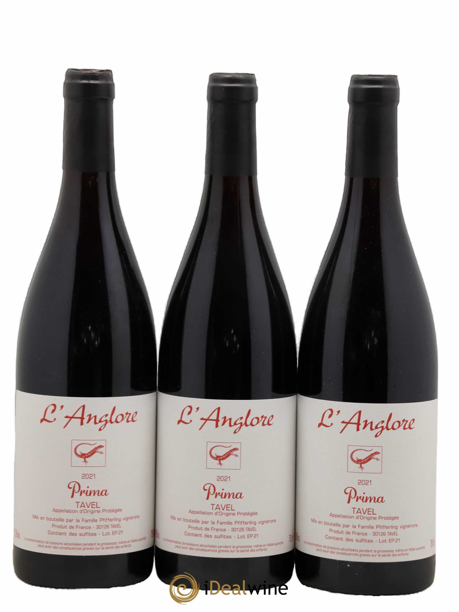 Tavel Prima L'Anglore 2021 - Lot de 6 bouteilles - 1