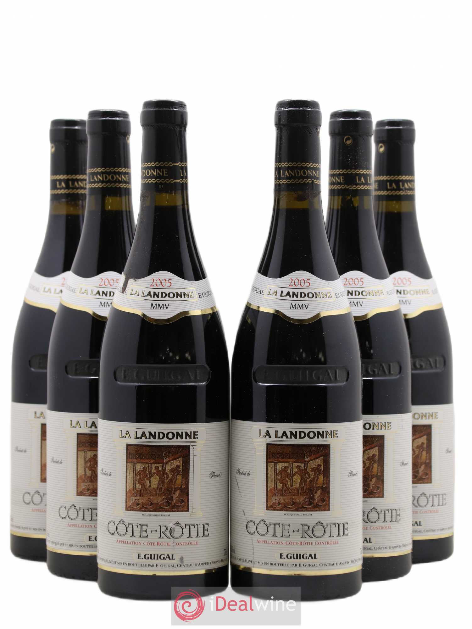 Côte-Rôtie La Landonne Guigal  (no reserve) 2005 - Lot of 6 bottles - 0