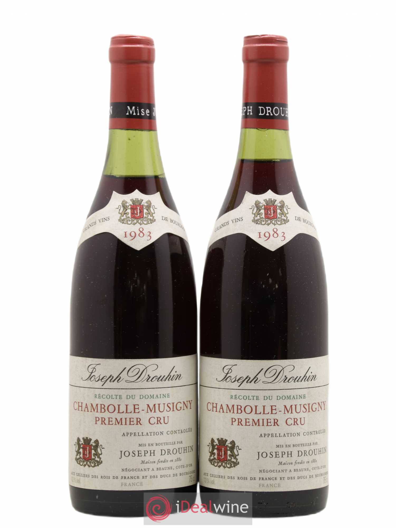 Chambolle-Musigny 1er Cru Joseph Drouhin 1983 - Lot de 2 bouteilles - 0