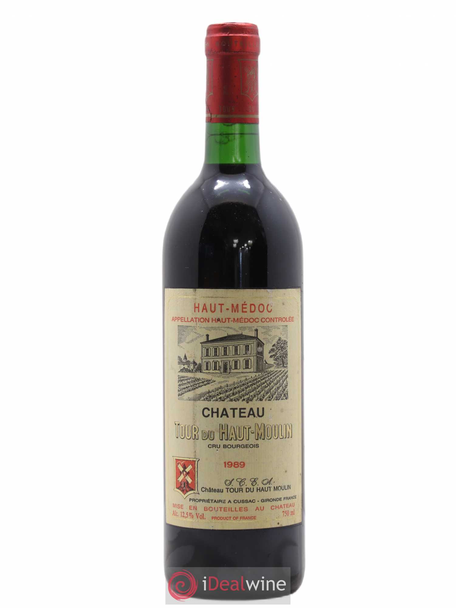 Château Tour du Haut Moulin Cru Bourgeois 1989 - Lot de 1 bouteille - 0