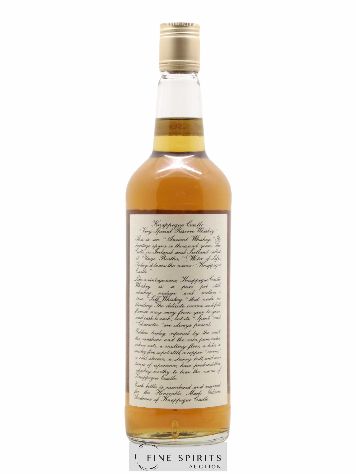 Knappogue Castle 36 years Of. Very Special Reserve Cask n°8 - bottled 1987 - Lot de 1 bouteille - 1