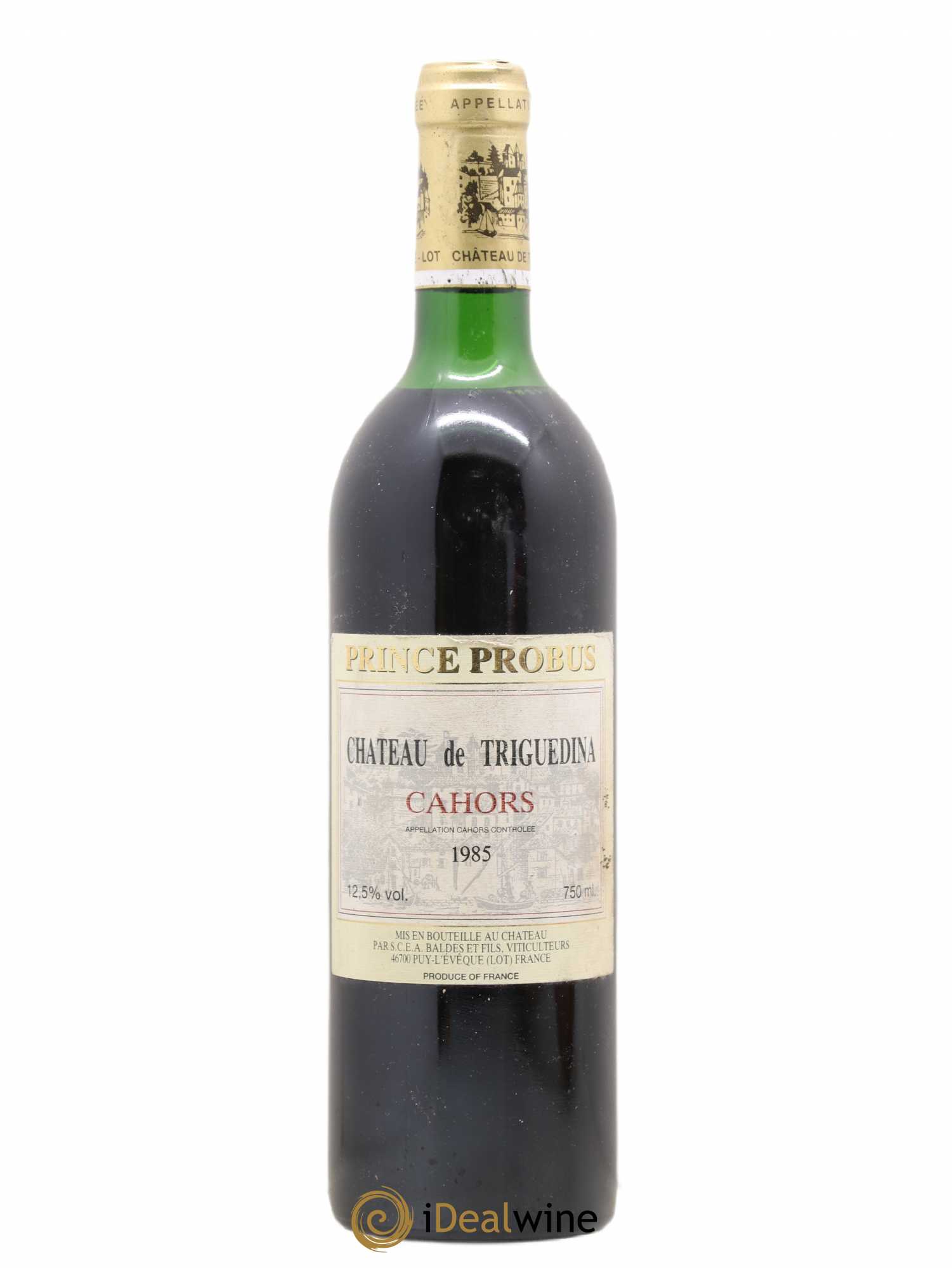 Cahors Clos Triguedina  Probus Jean-Luc Baldès 1985 - Lot de 1 bouteille - 0