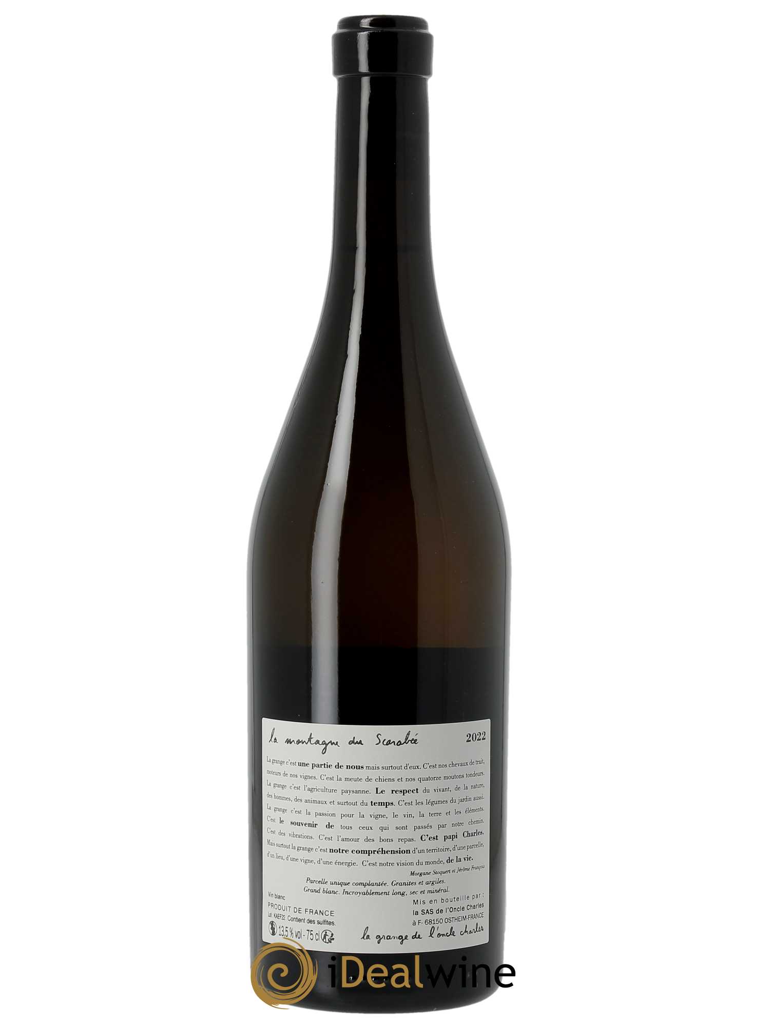 Vin de France La montagne du Scarabée La Grange de l'Oncle Charles 2022 - Lot de 1 bouteille - 1