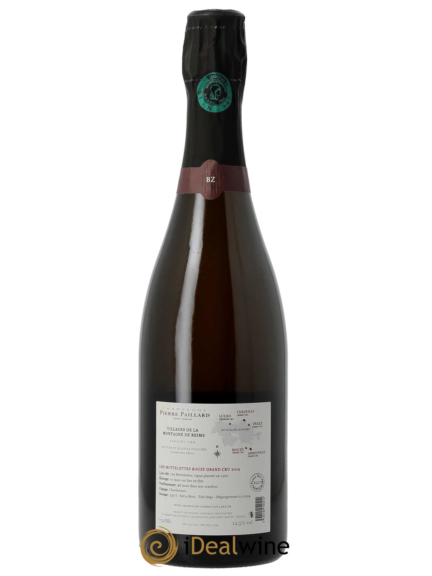 Les Mottelettes Bouzy Grand Cru  Pierre Paillard 2019 - Lotto di 1 bottiglia - 1