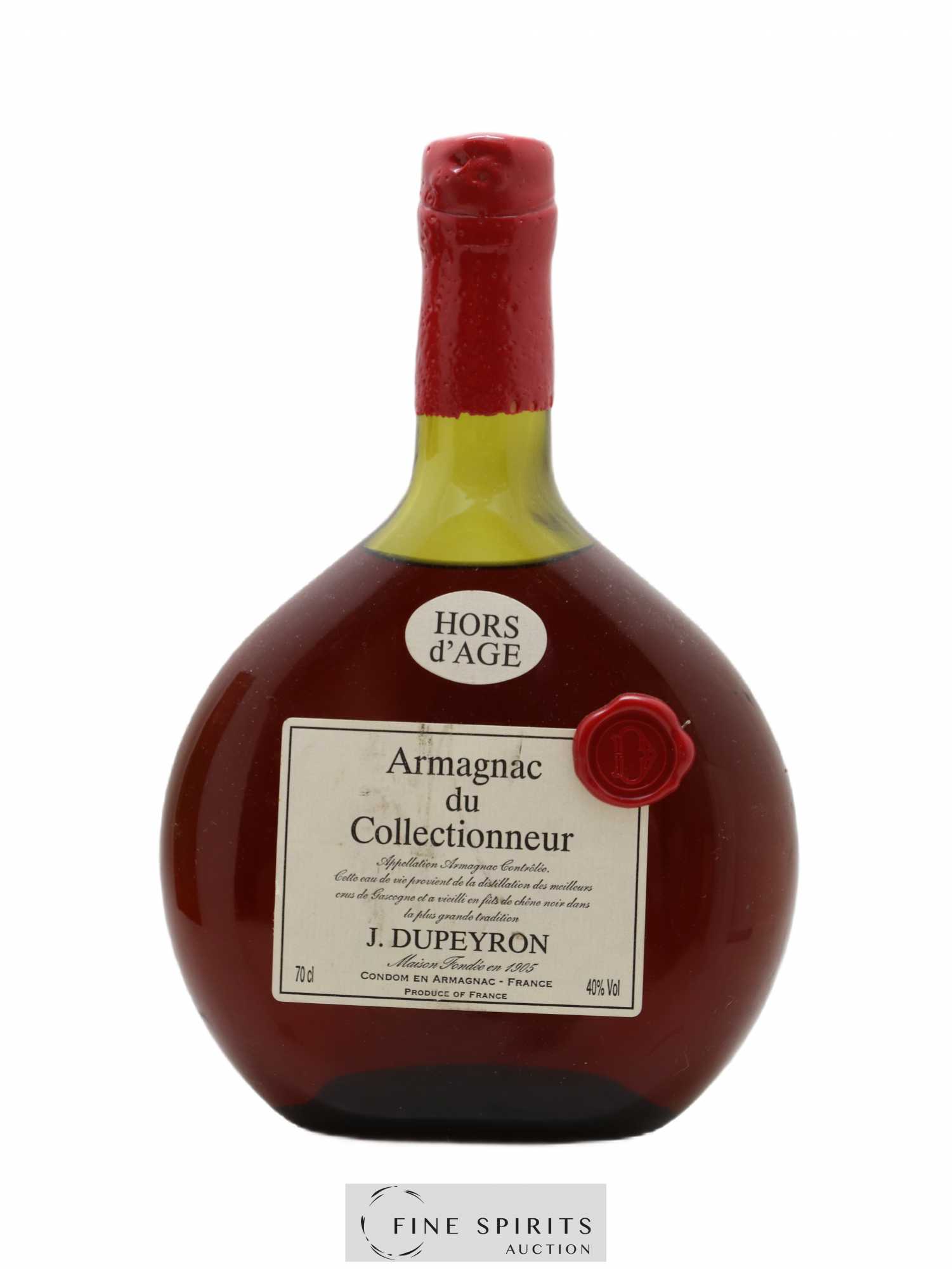 J. Dupeyron Of. Hors d'Age Armagnac du Collectionneur - Lot de 1 bouteille - 1