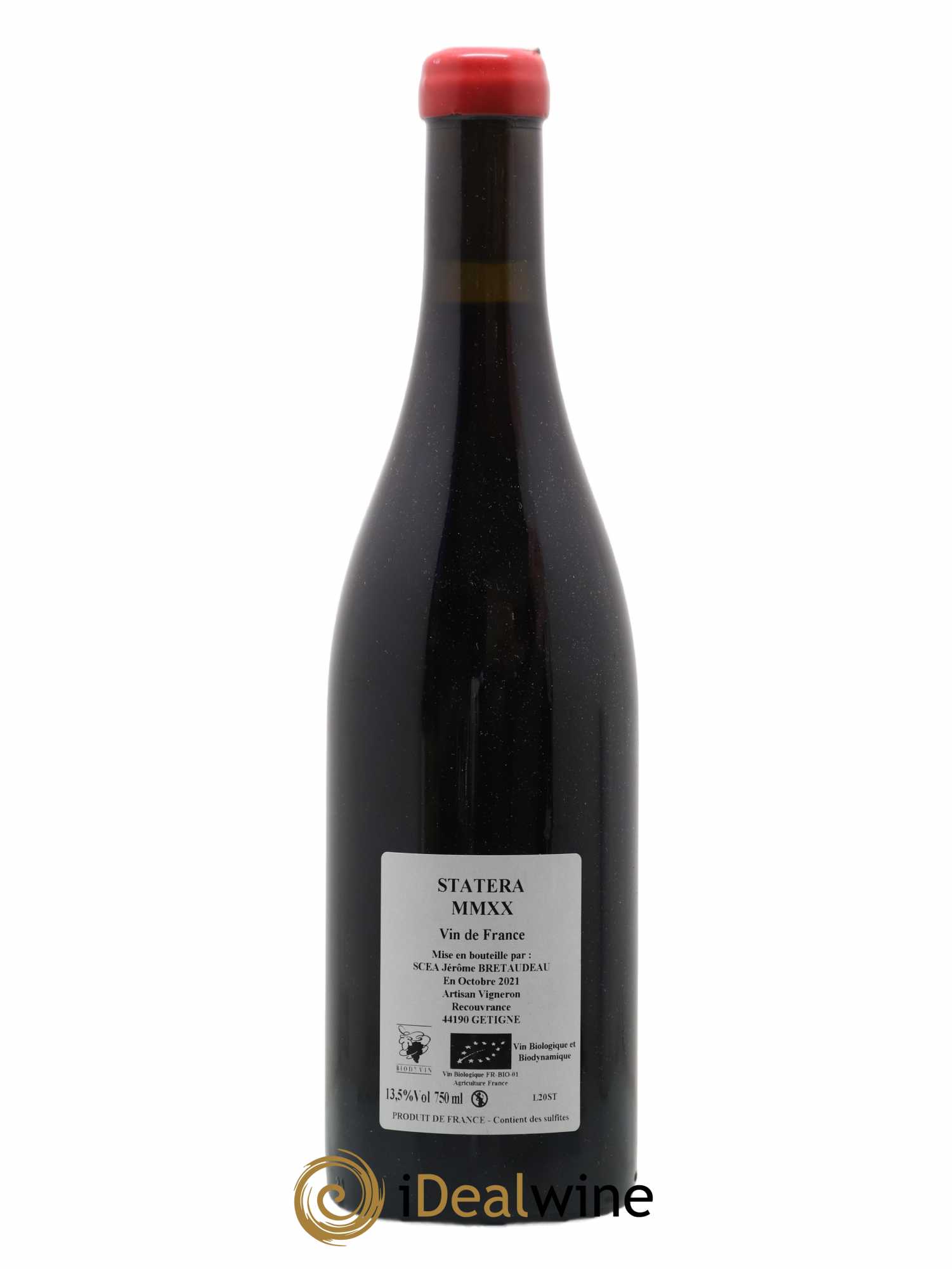 Vin de France Statera Jérôme Bretaudeau - Domaine de Bellevue  (sans prix de réserve) 2020 - Lot de 1 bouteille - 1