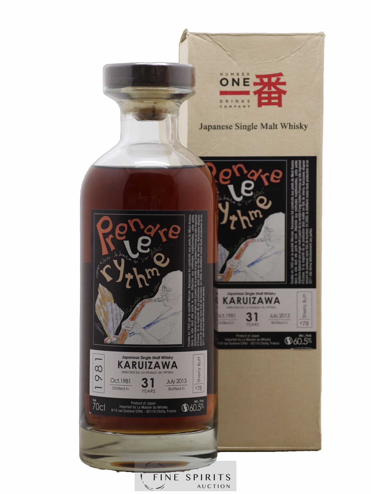 Karuizawa 31 years 1981 Number One Drinks Prendre le Rythme Sherry But n°78 - bottled 2013 LMDW - Lot de 1 bouteille - 0